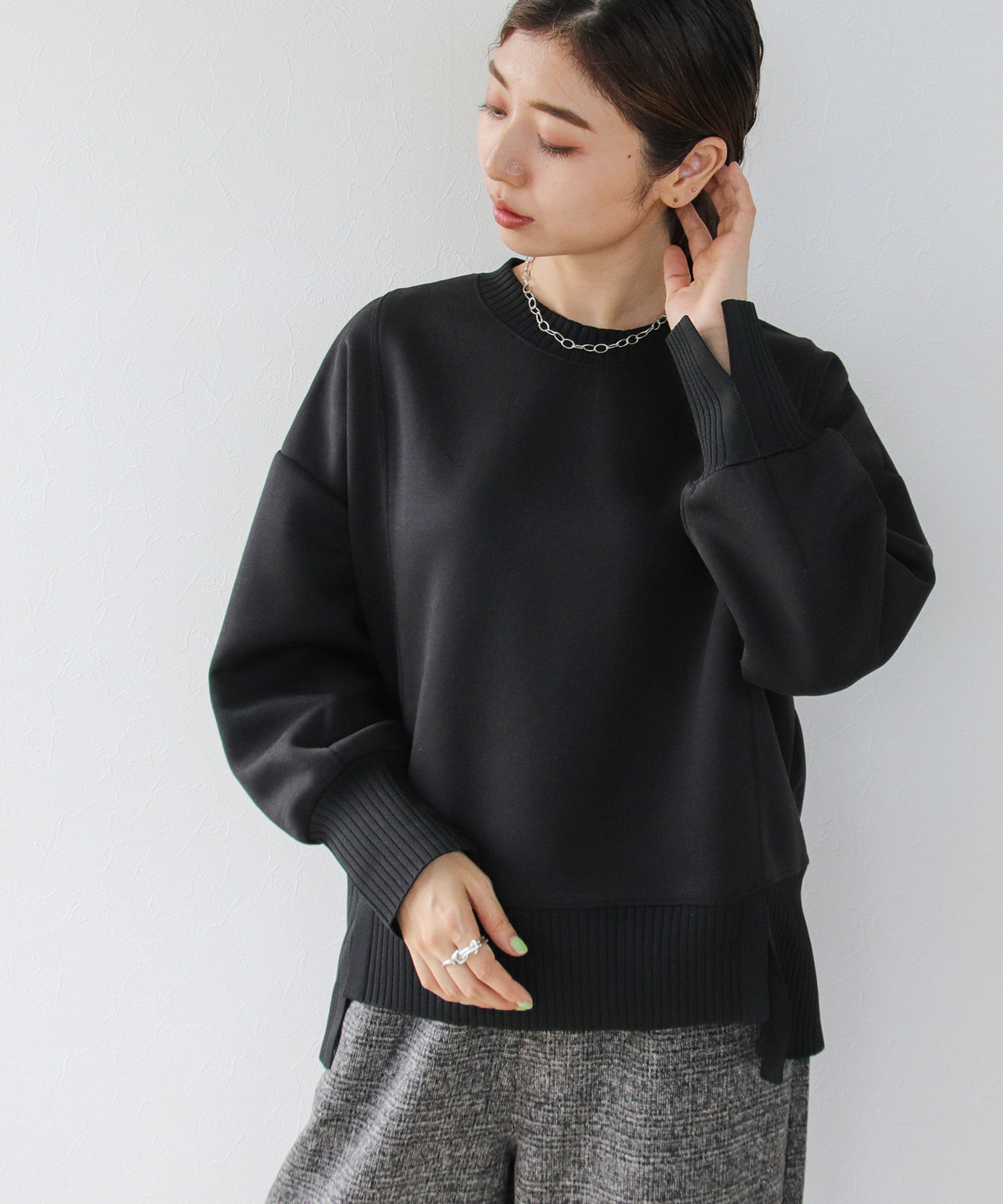 カシェック　CACHEC ボンディングプルオーバー
