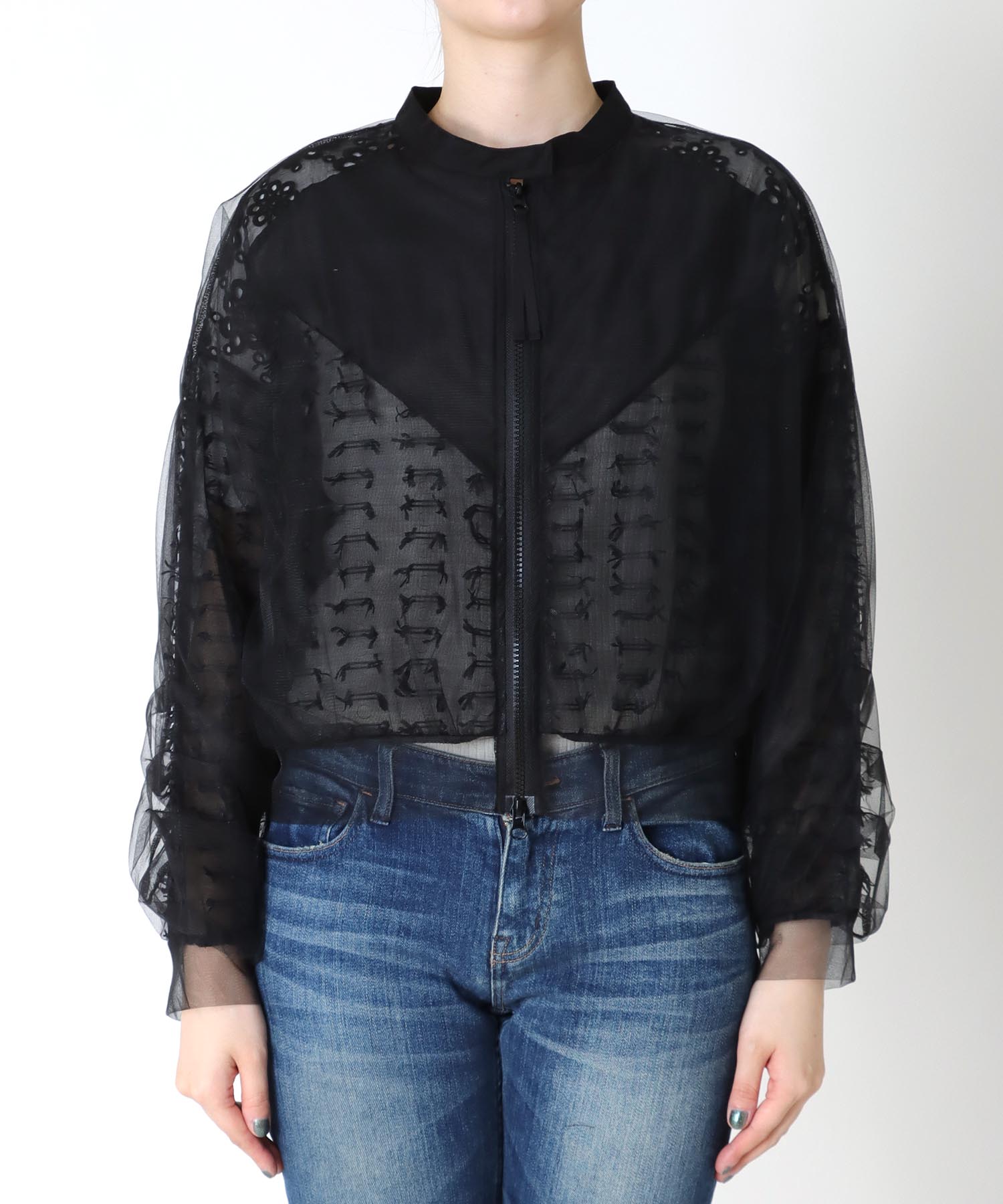 MIXシアーチュールブルゾン