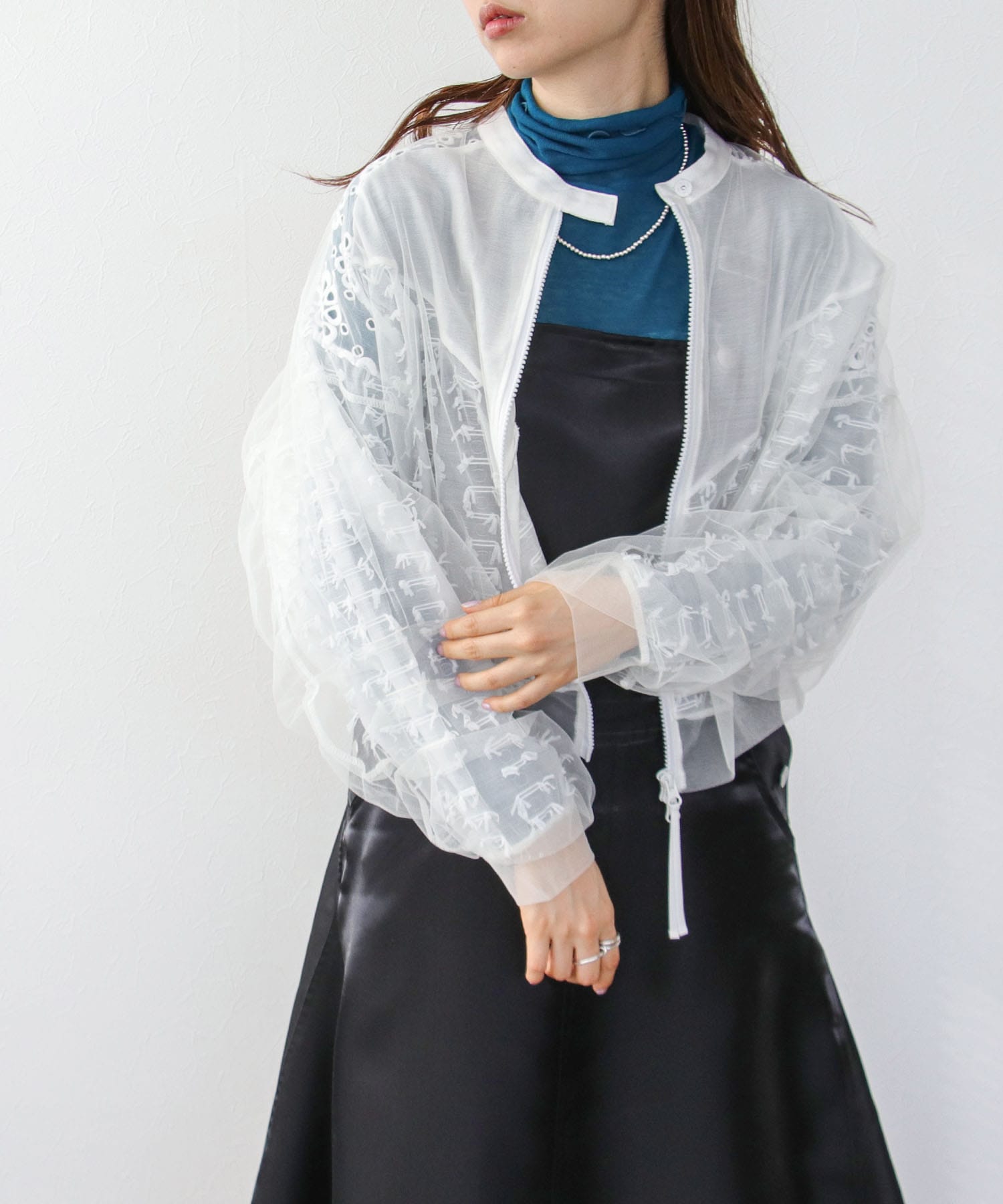 MIXシアーチュールブルゾン