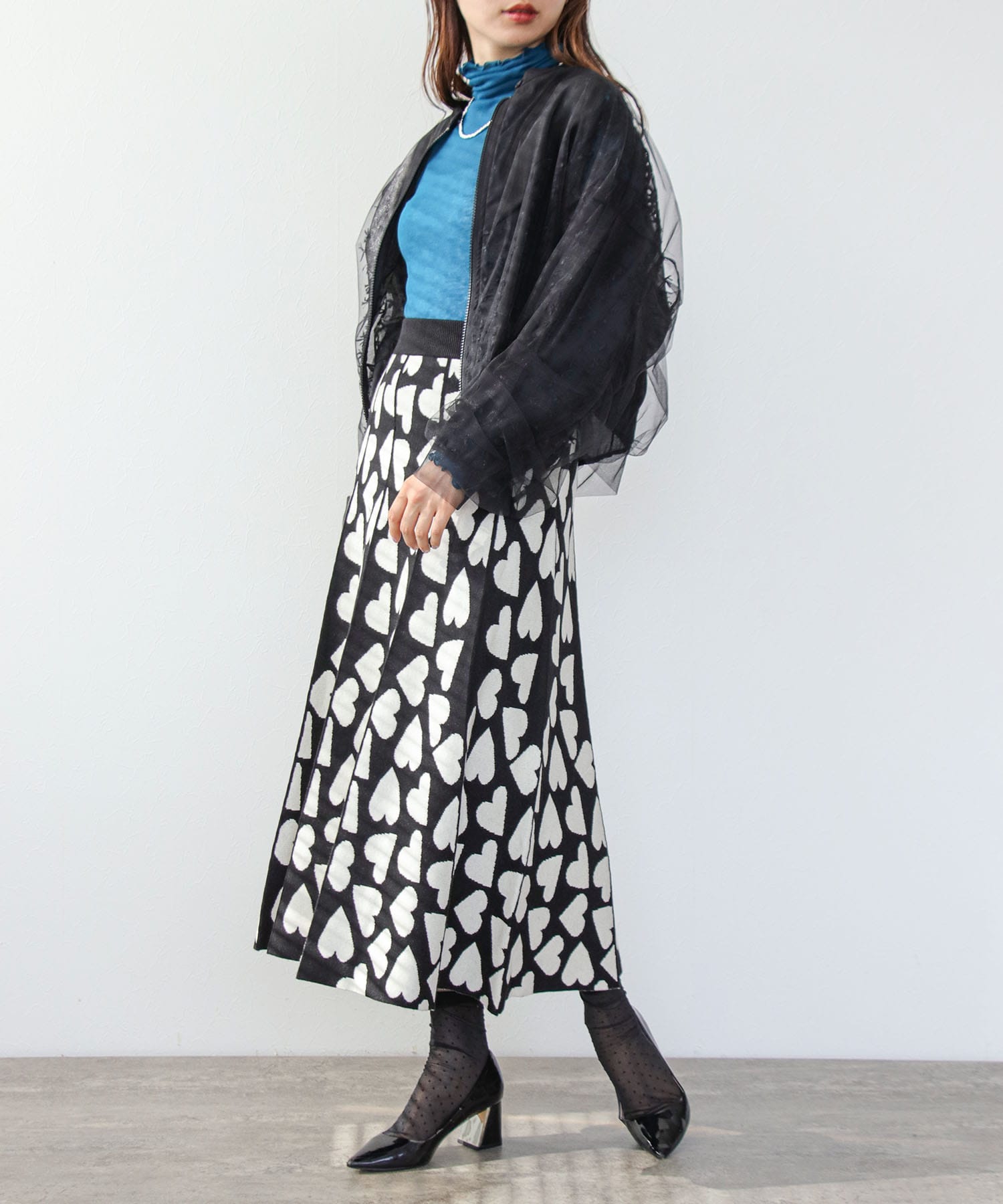 MIXシアーチュールブルゾン