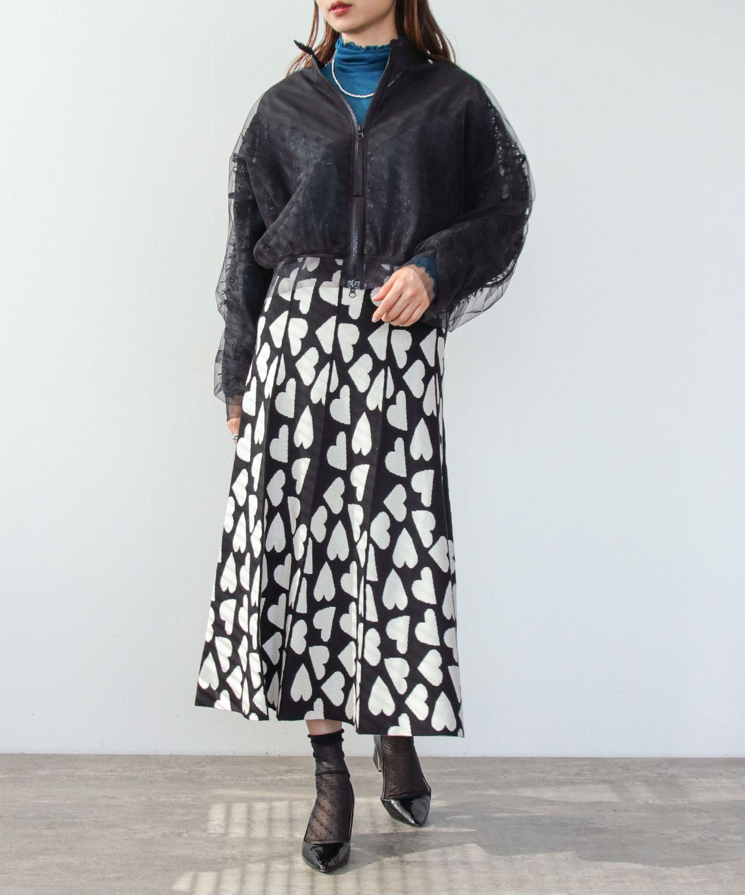 MIXシアーチュールブルゾン