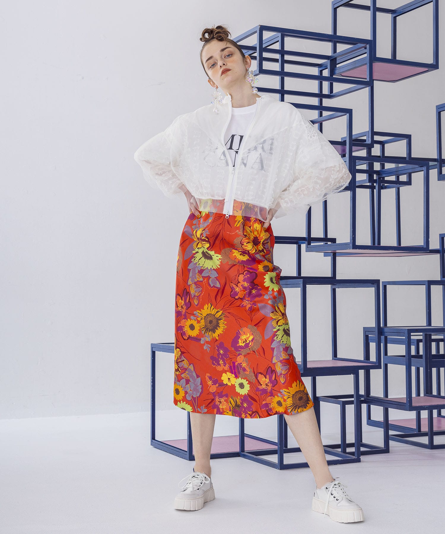 MIXシアーチュールブルゾン