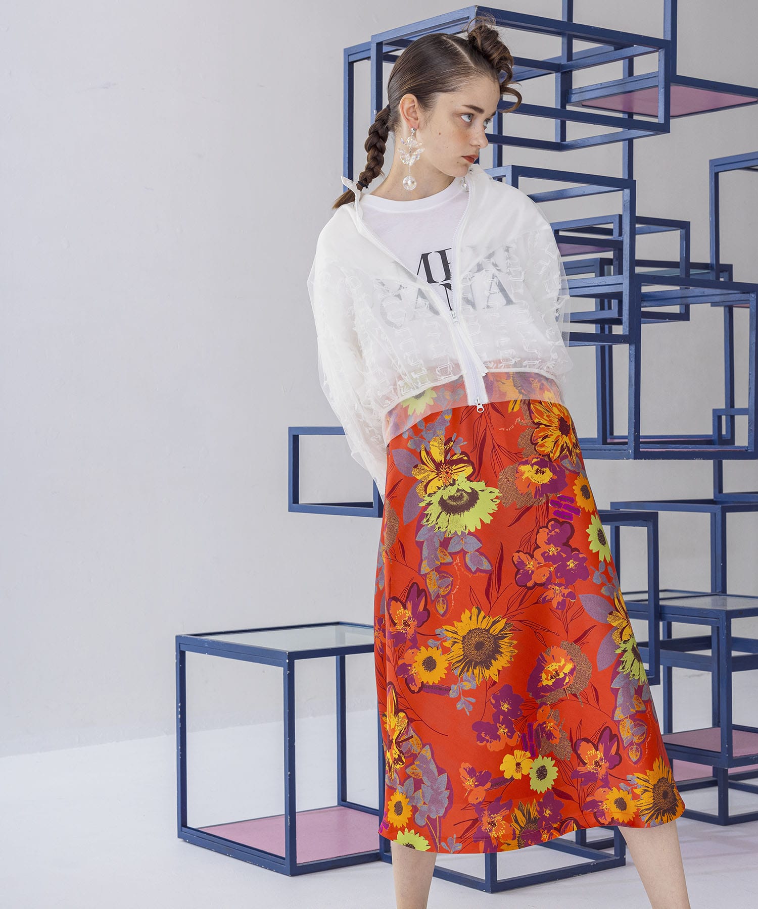 MIXシアーチュールブルゾン