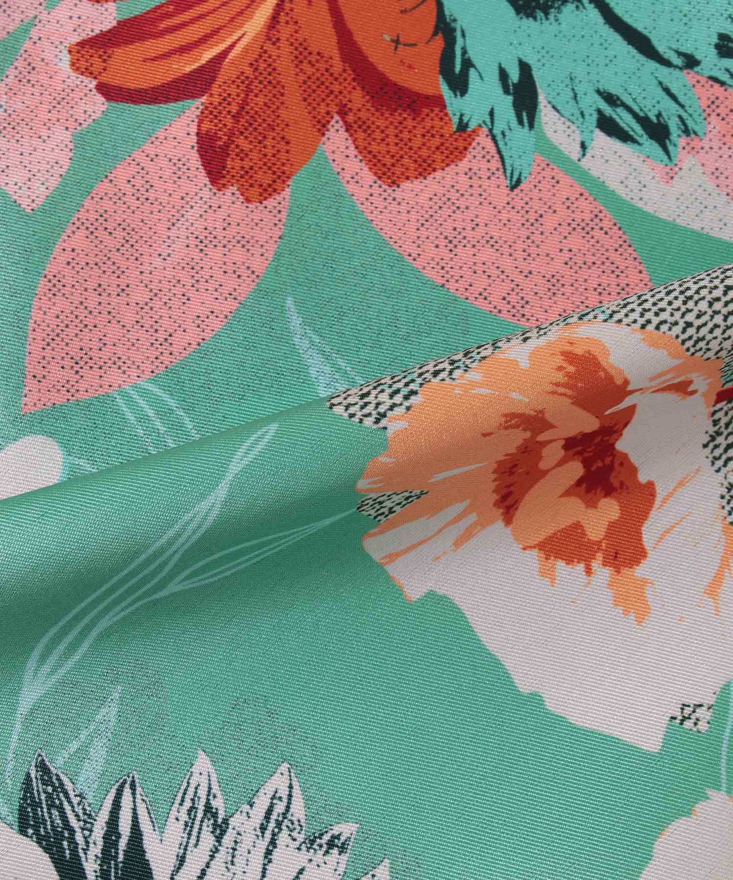 フラワープリントセミフレアスカート