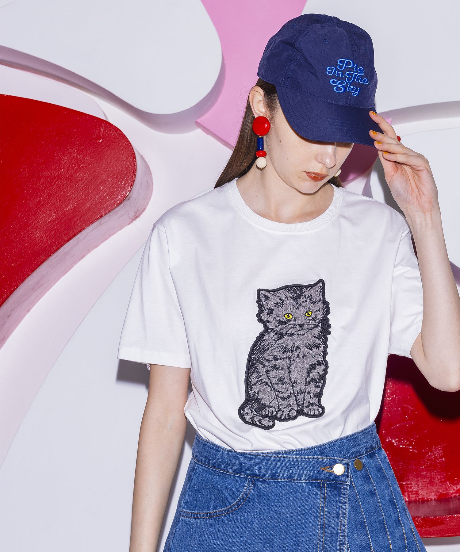 【一部店舗限定発売】SIMEON FARRAR / CAT PATCH T-shirt