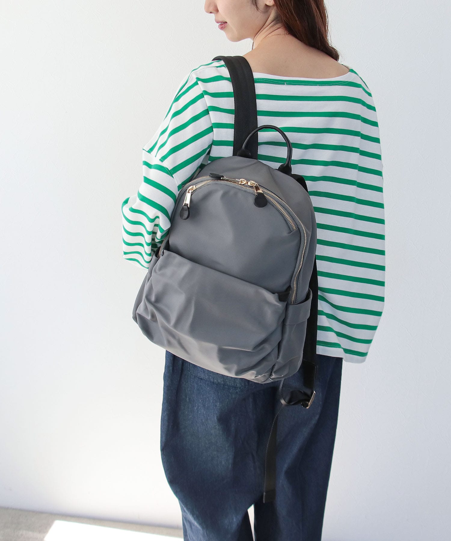 羊革×撥水ナイロンリュック | AND ON JIONE STORE（アンドオン）ジオン  