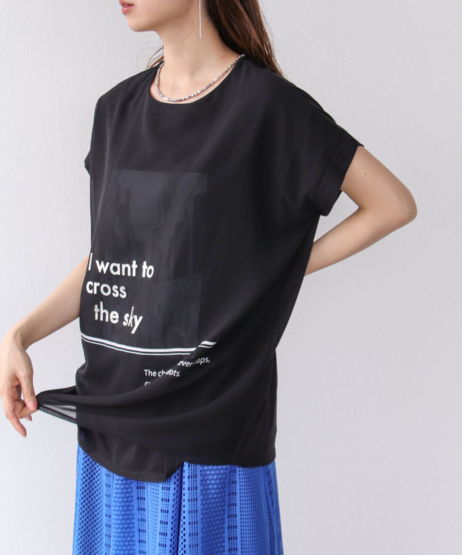モノクロ3DプリントTシャツ