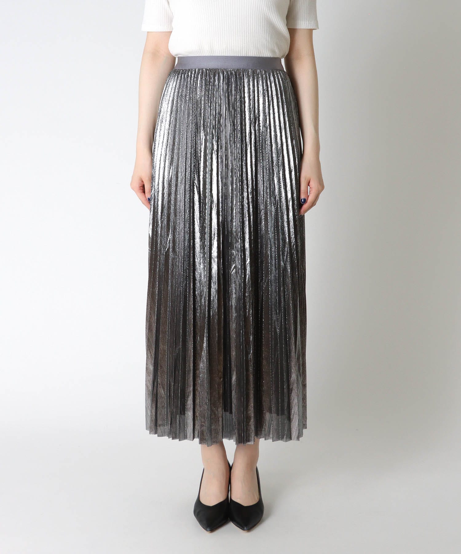 UNITED TOKYO（ユナイテッドトウキョウ）の「ホイルプリントプリーツスカート（スカート）」 - WEAR