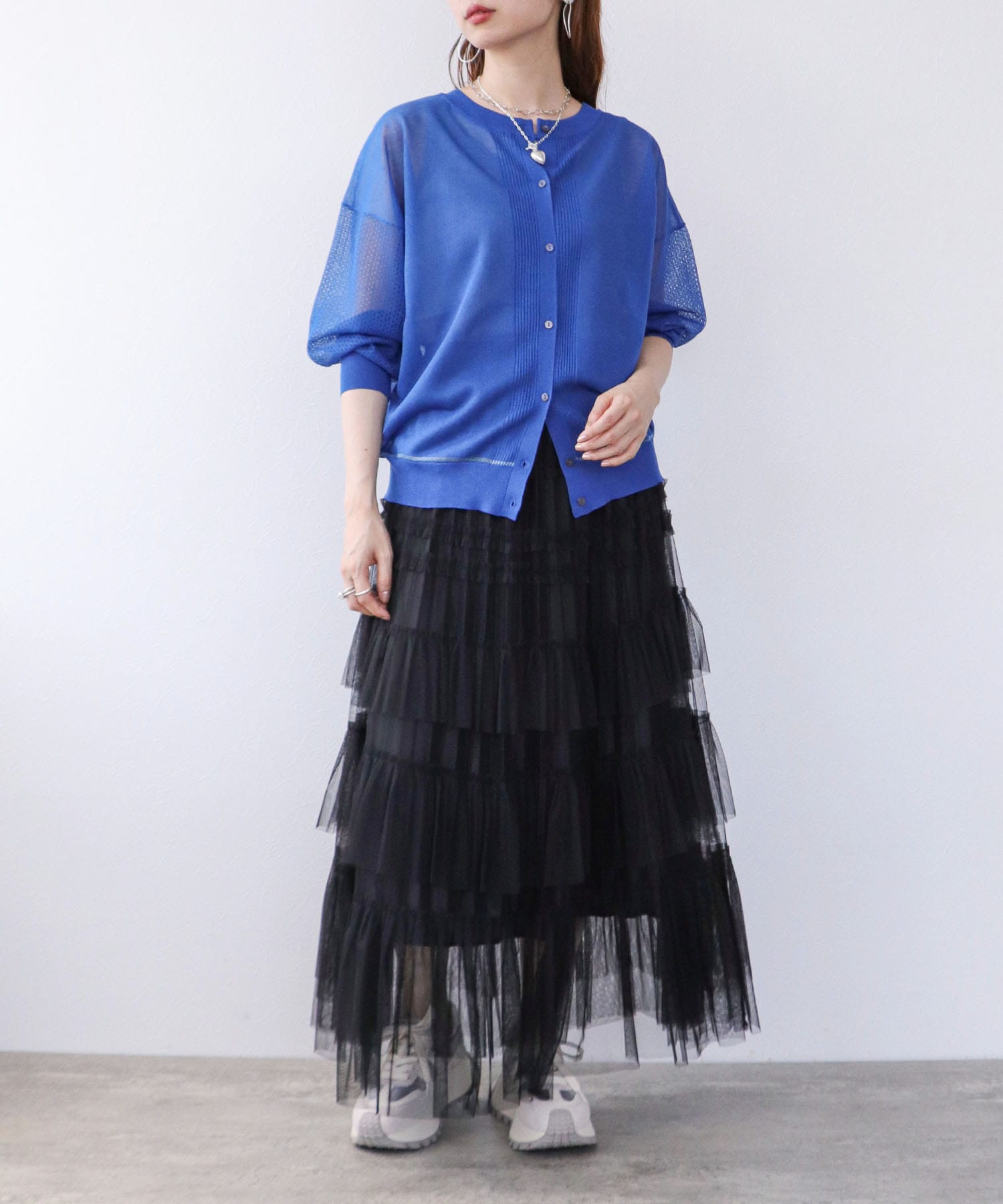 WEB先行販売】チュールティアードスカート | AND ON JIONE STORE  