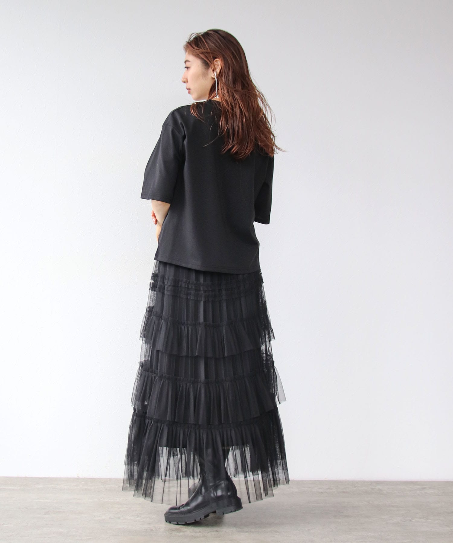 WEB先行販売】チュールティアードスカート | AND ON JIONE STORE  
