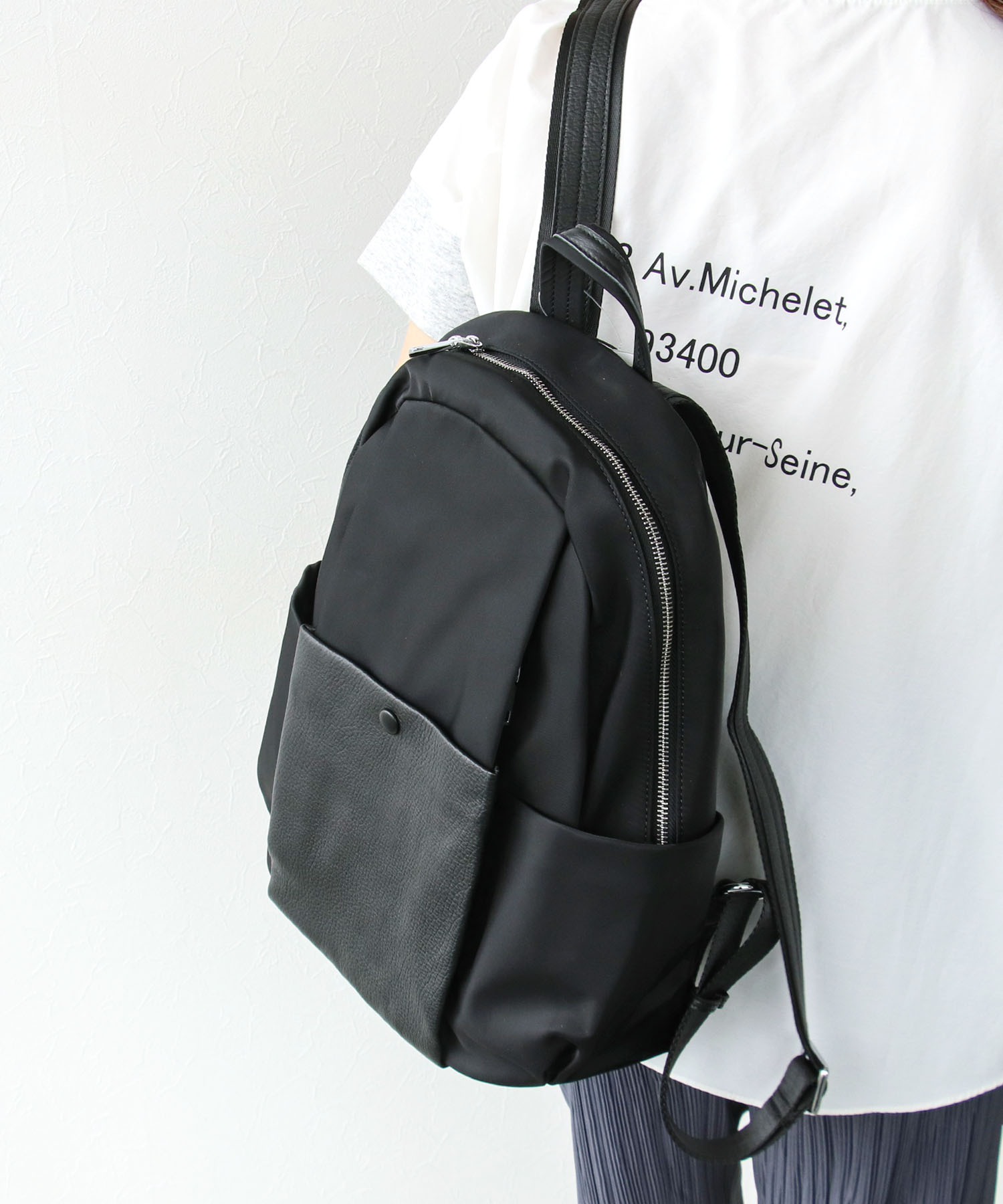 牛革×ナイロンフラップ付リュック | AND ON JIONE STORE（アンドオン）ジオン商事公式オンラインストア