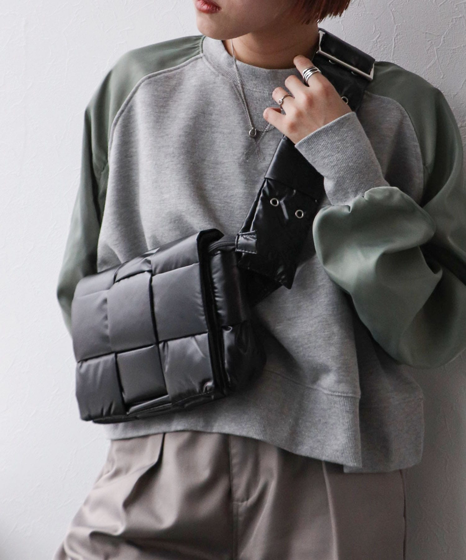 マットカラーメッシュショルダーS | AND ON JIONE STORE