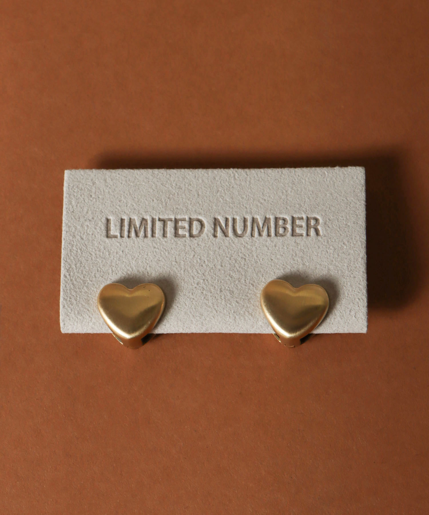 【LIMITED NUMBER】ハートワンタッチピアス(316Lステンレス)