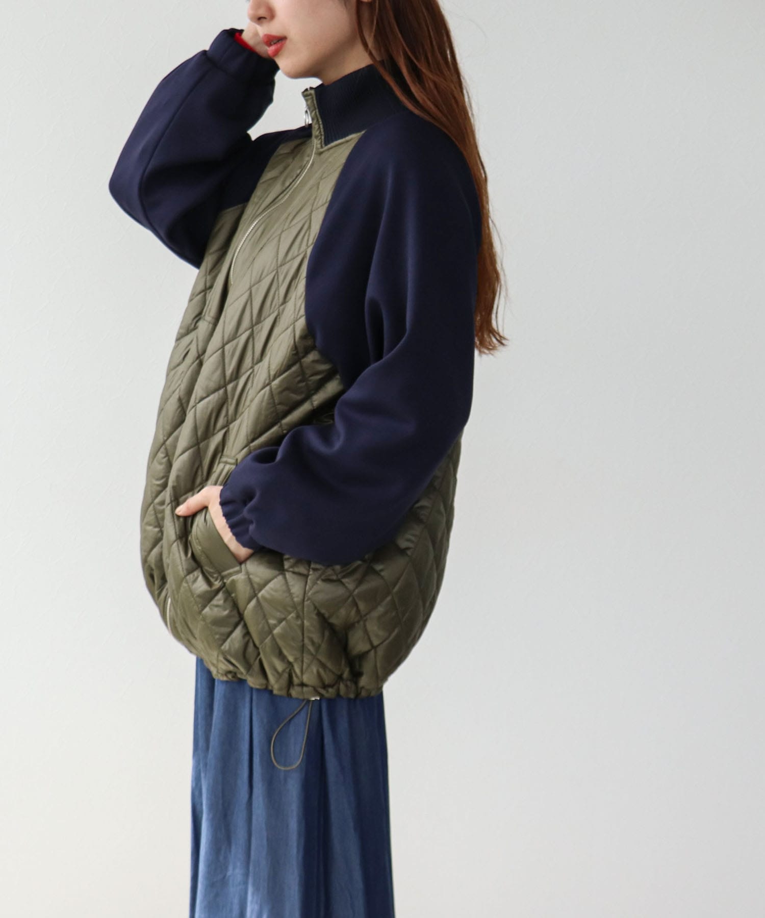 キルト×ダンボールニットブルゾン | AND ON JIONE STORE（アンドオン）ジオン商事公式オンラインストア