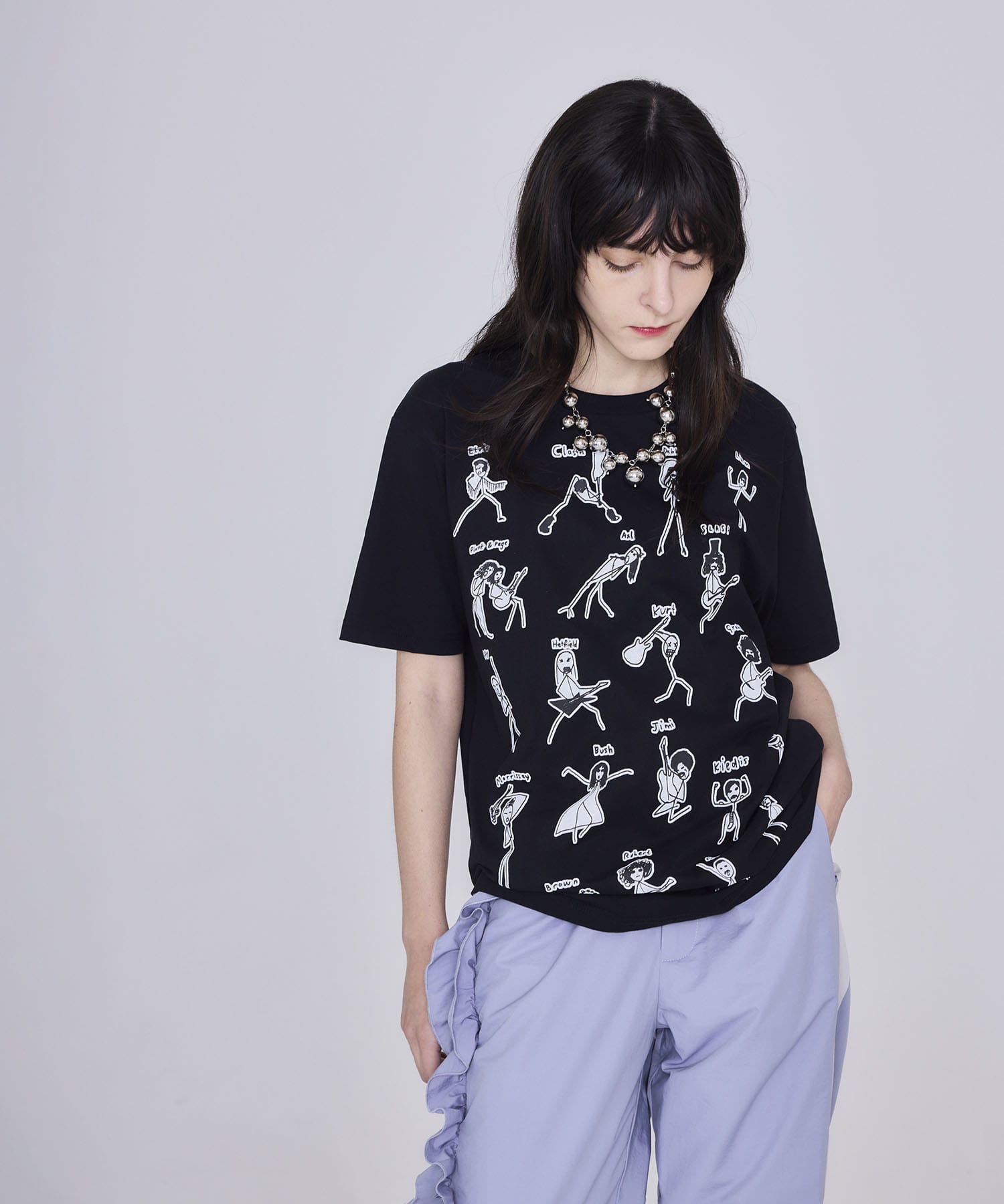 【BLACK SCORE】STICKMEN ユニセックスTシャツ