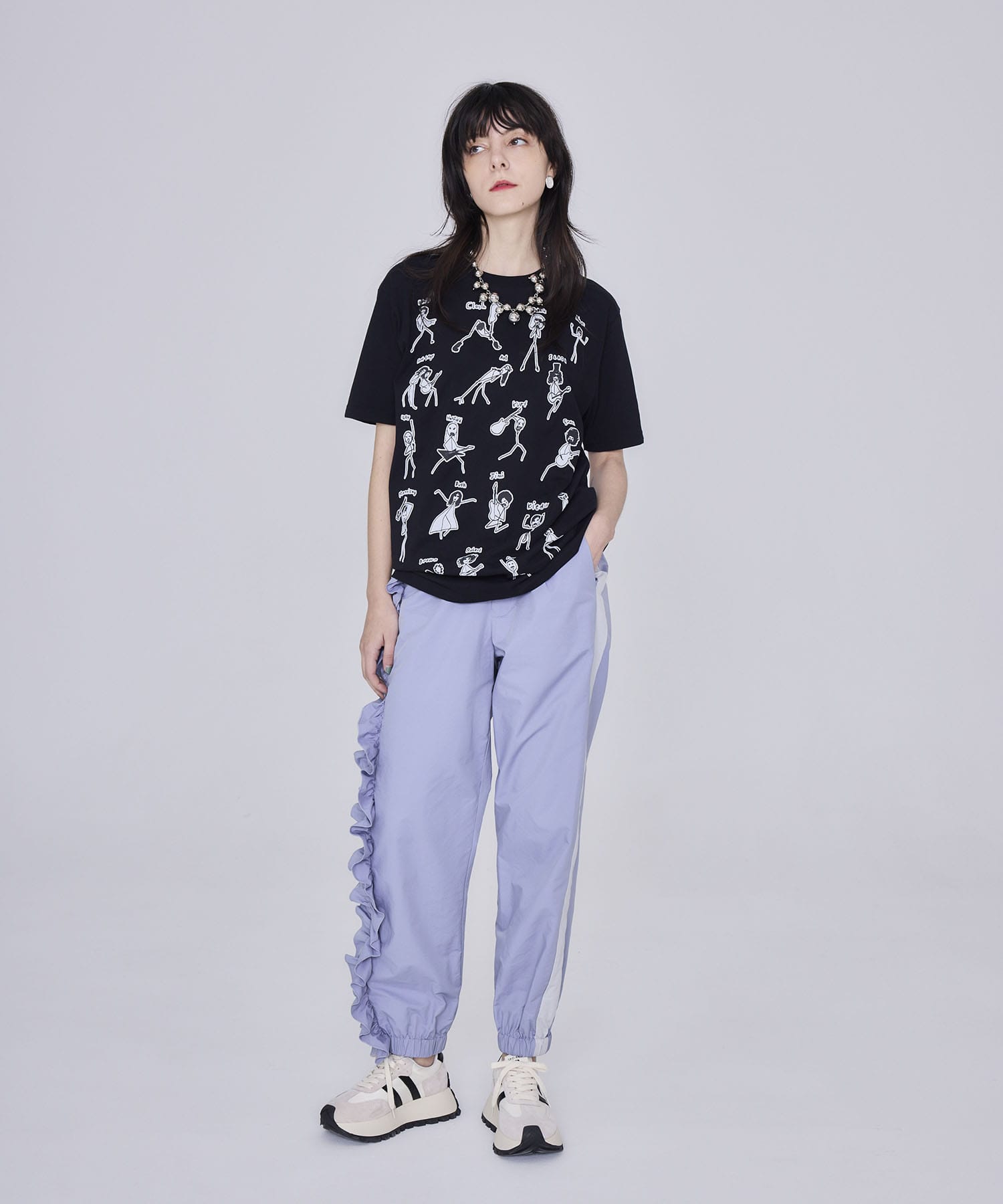 【BLACK SCORE】STICKMEN ユニセックスTシャツ
