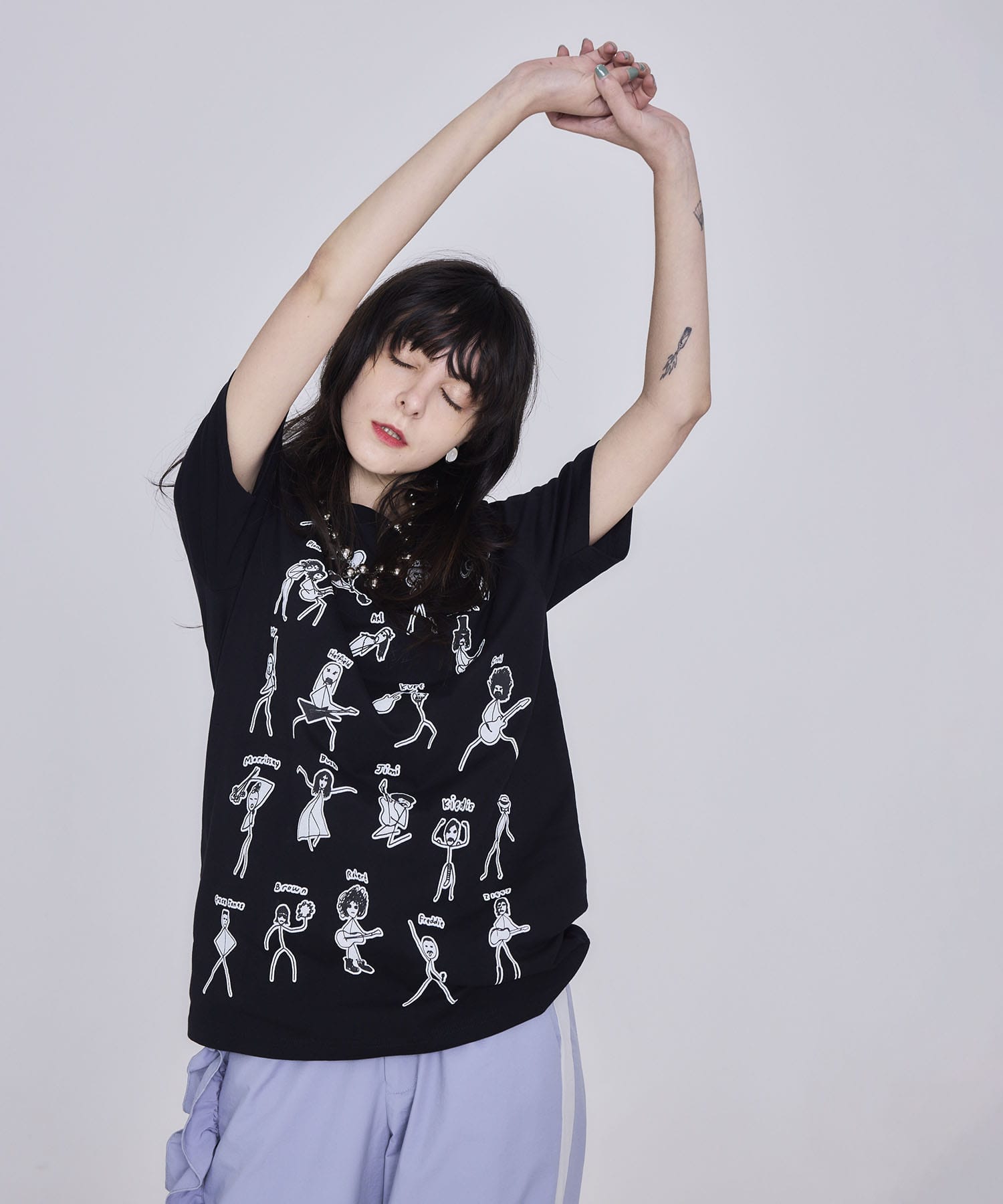【BLACK SCORE】STICKMEN ユニセックスTシャツ
