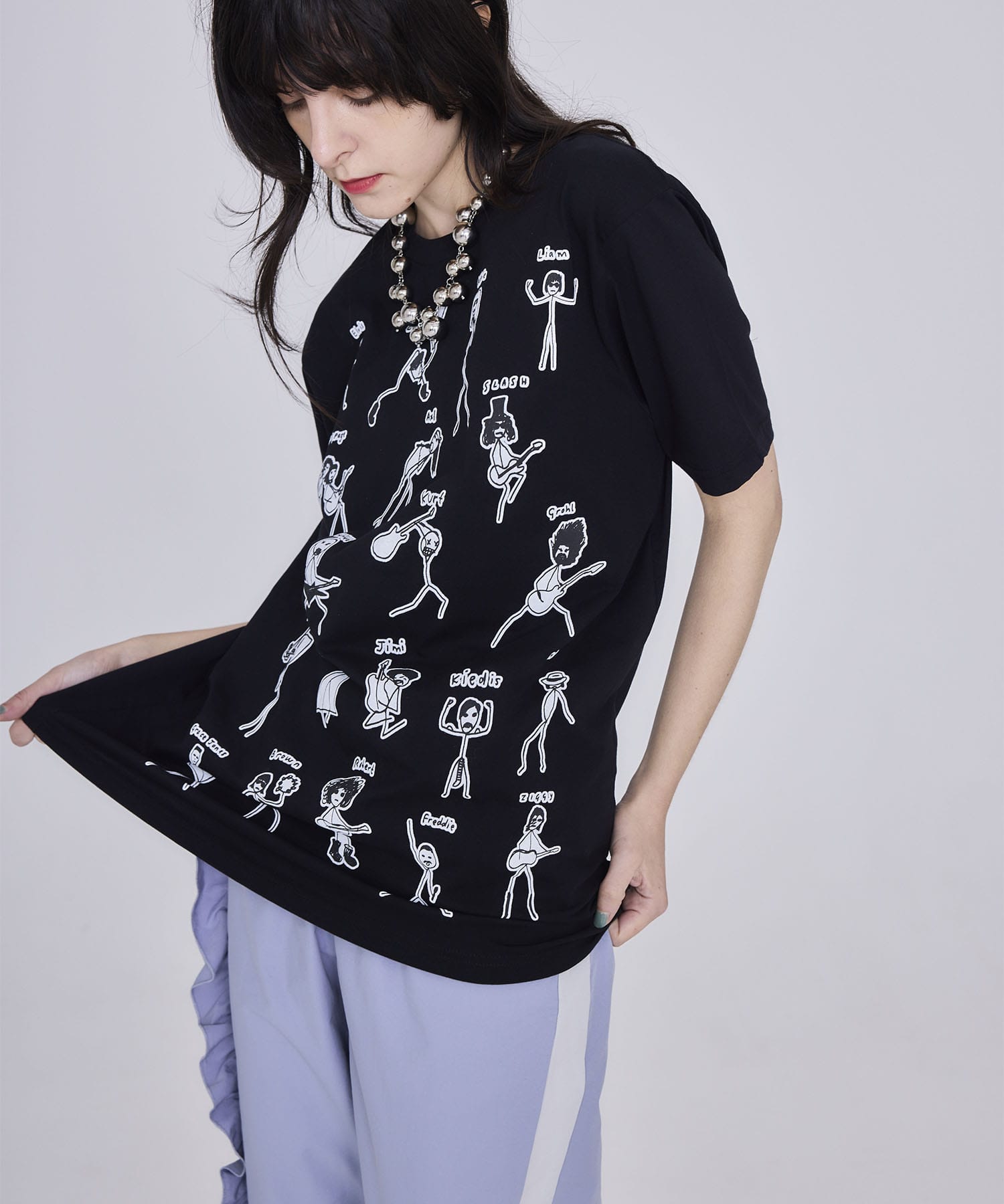 【BLACK SCORE】STICKMEN ユニセックスTシャツ