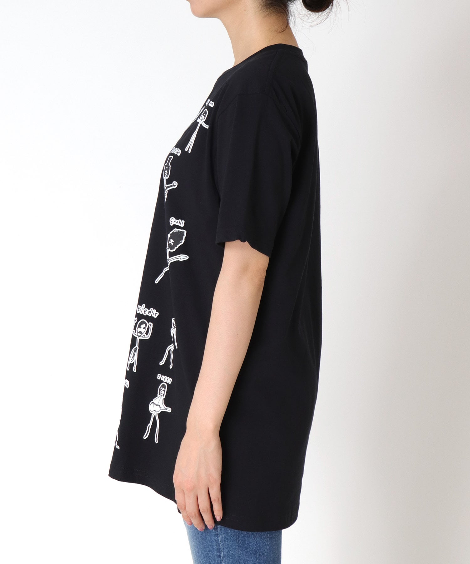 【BLACK SCORE】STICKMEN ユニセックスTシャツ
