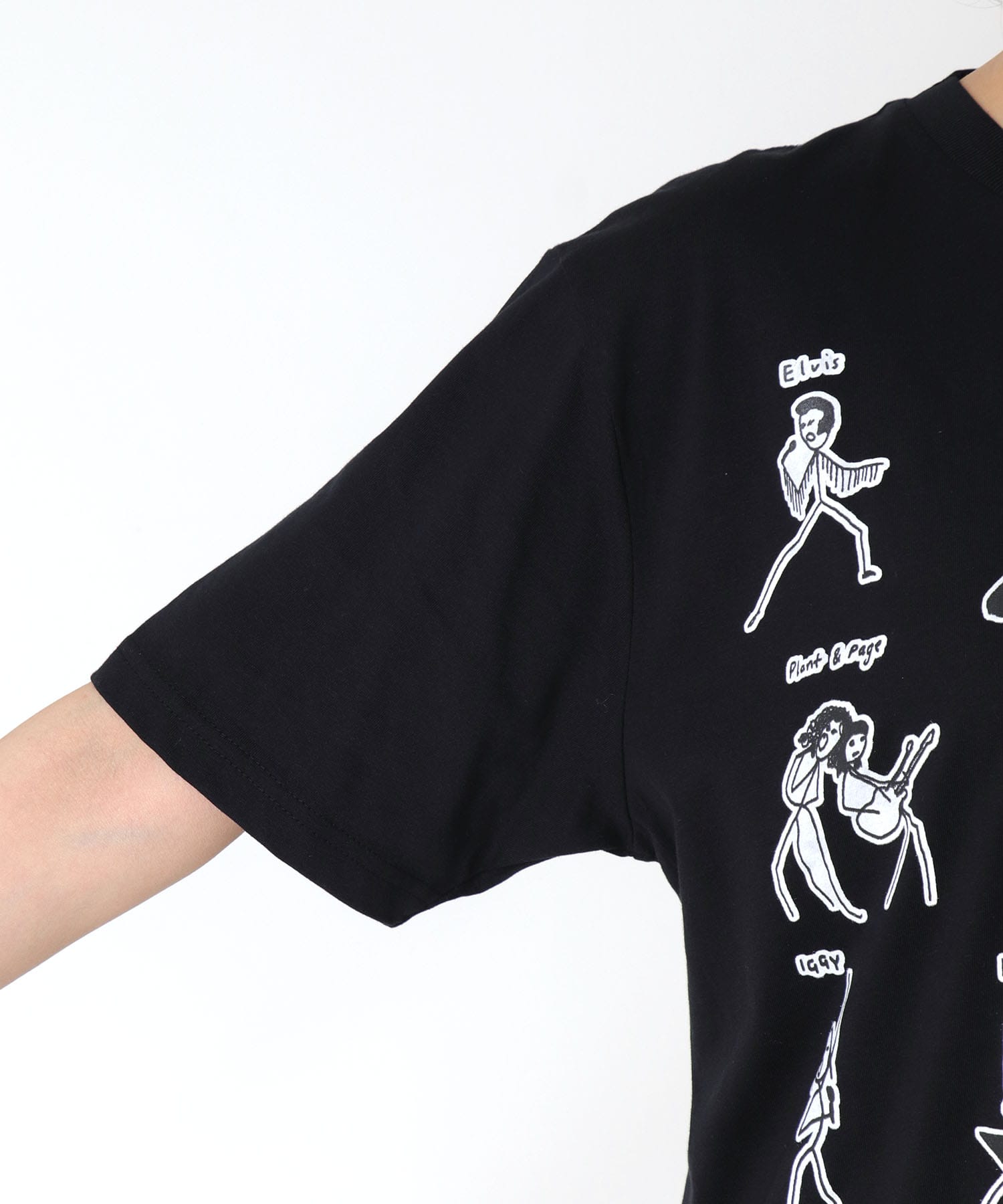 【BLACK SCORE】STICKMEN ユニセックスTシャツ