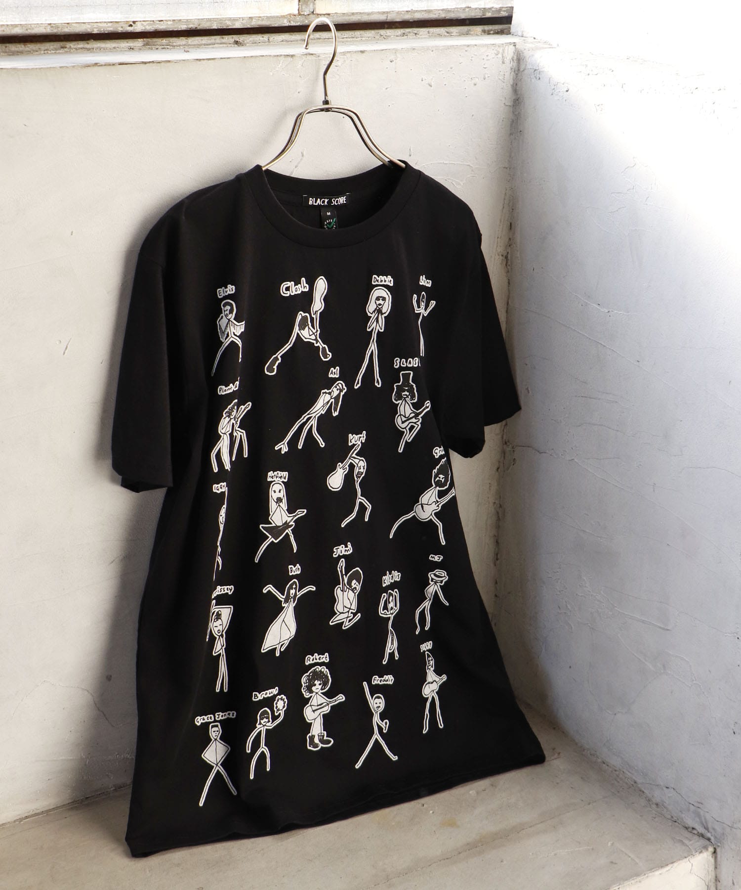 【BLACK SCORE】STICKMEN ユニセックスTシャツ