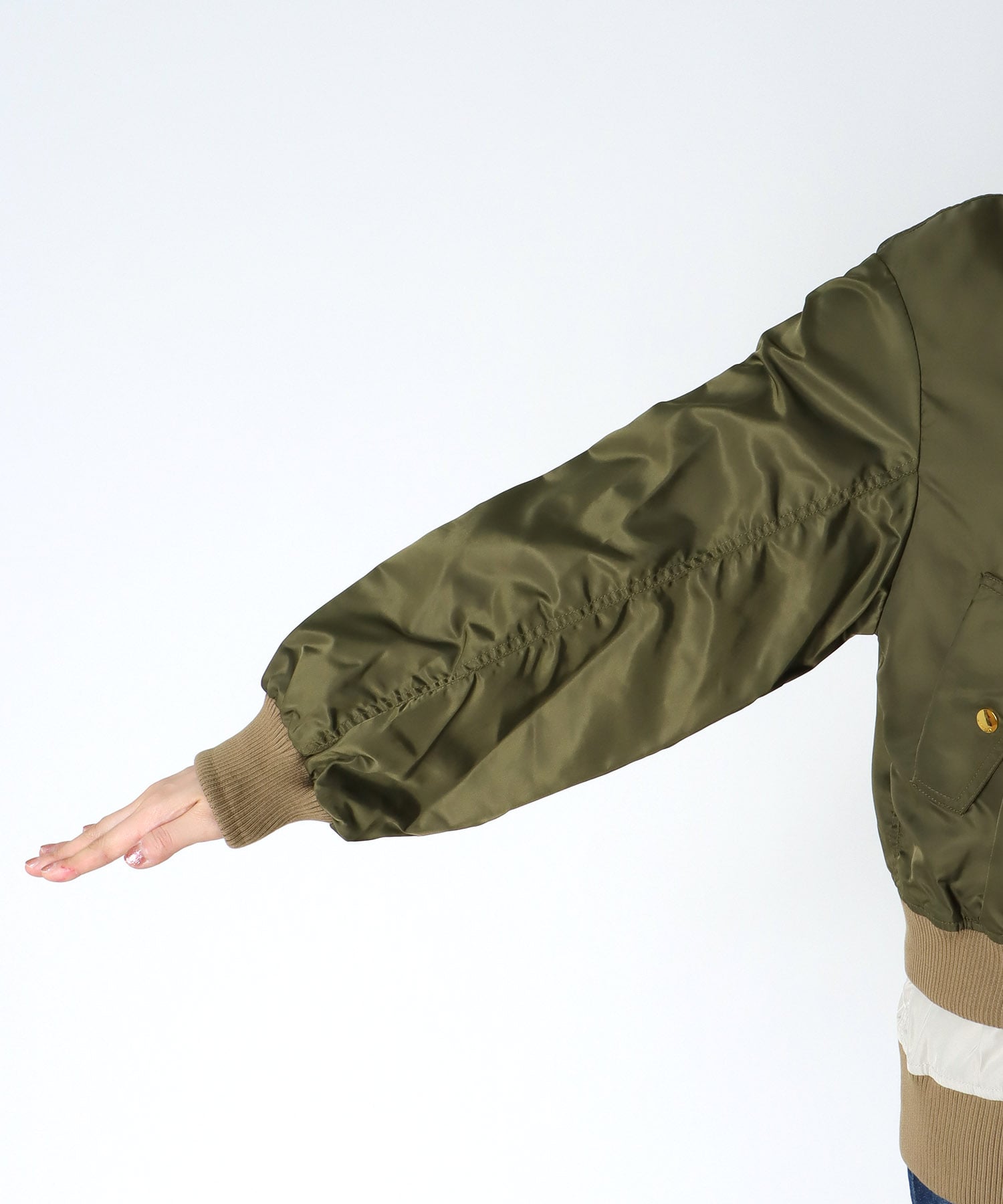 RISLEY】肩掛けMA-Iブルゾン | AND ON JIONE STORE(アンドオン RISLEY】肩掛けMA-Iブルゾン | AND ON JIONE STORE(アンドオン