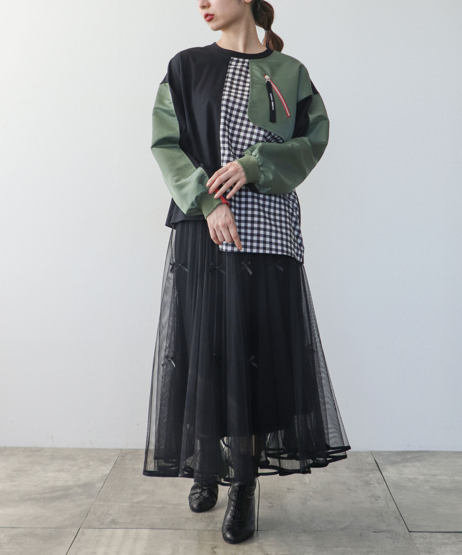 ミリタリーコンビトップス | AND ON JIONE STORE（アンドオン