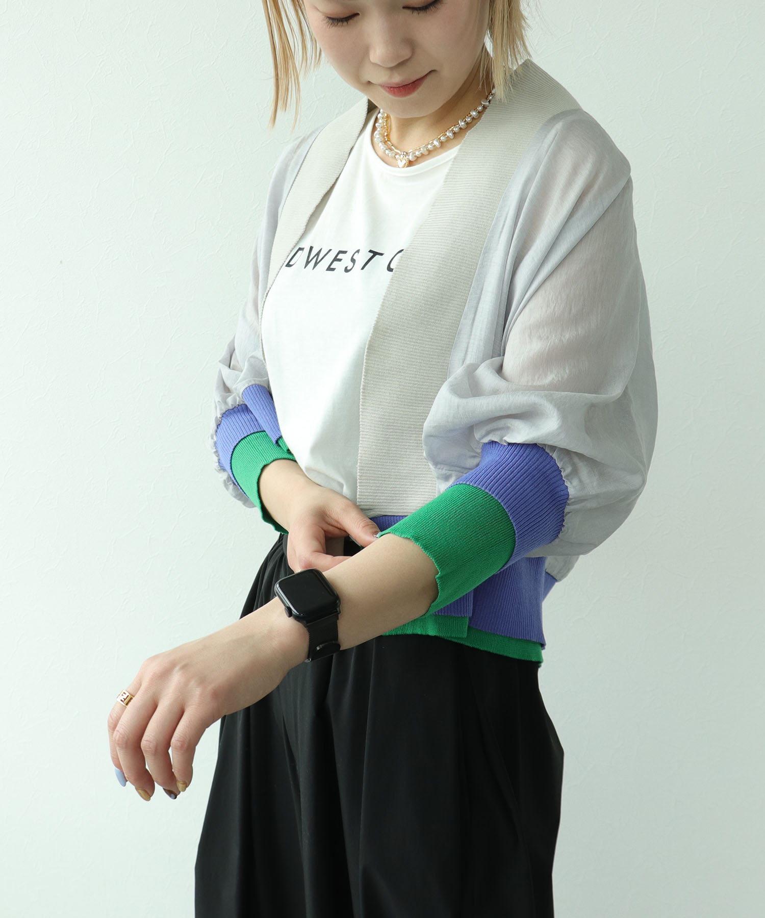 シアーボレロカーディガン