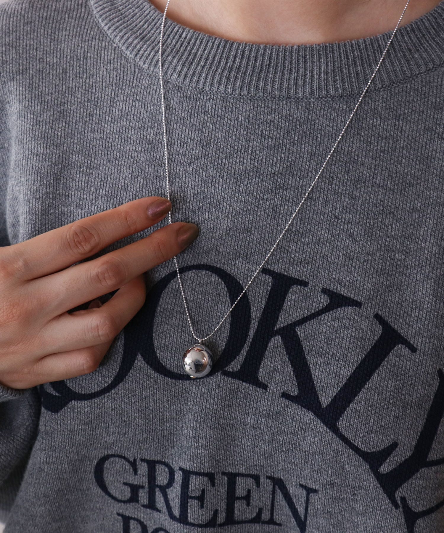 【LIMITED NUMBER】スライドボールネックレス
