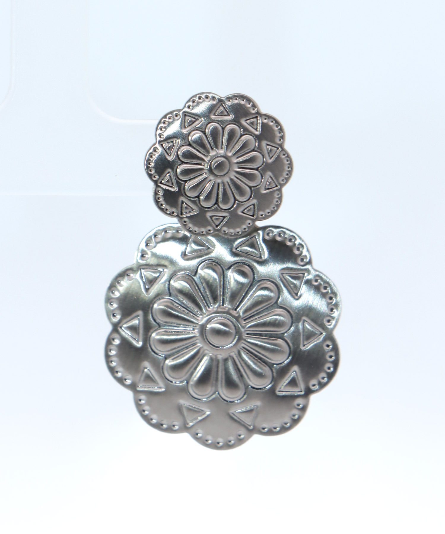 【LIMITED NUMBER】バックフラワーステンレスピアス