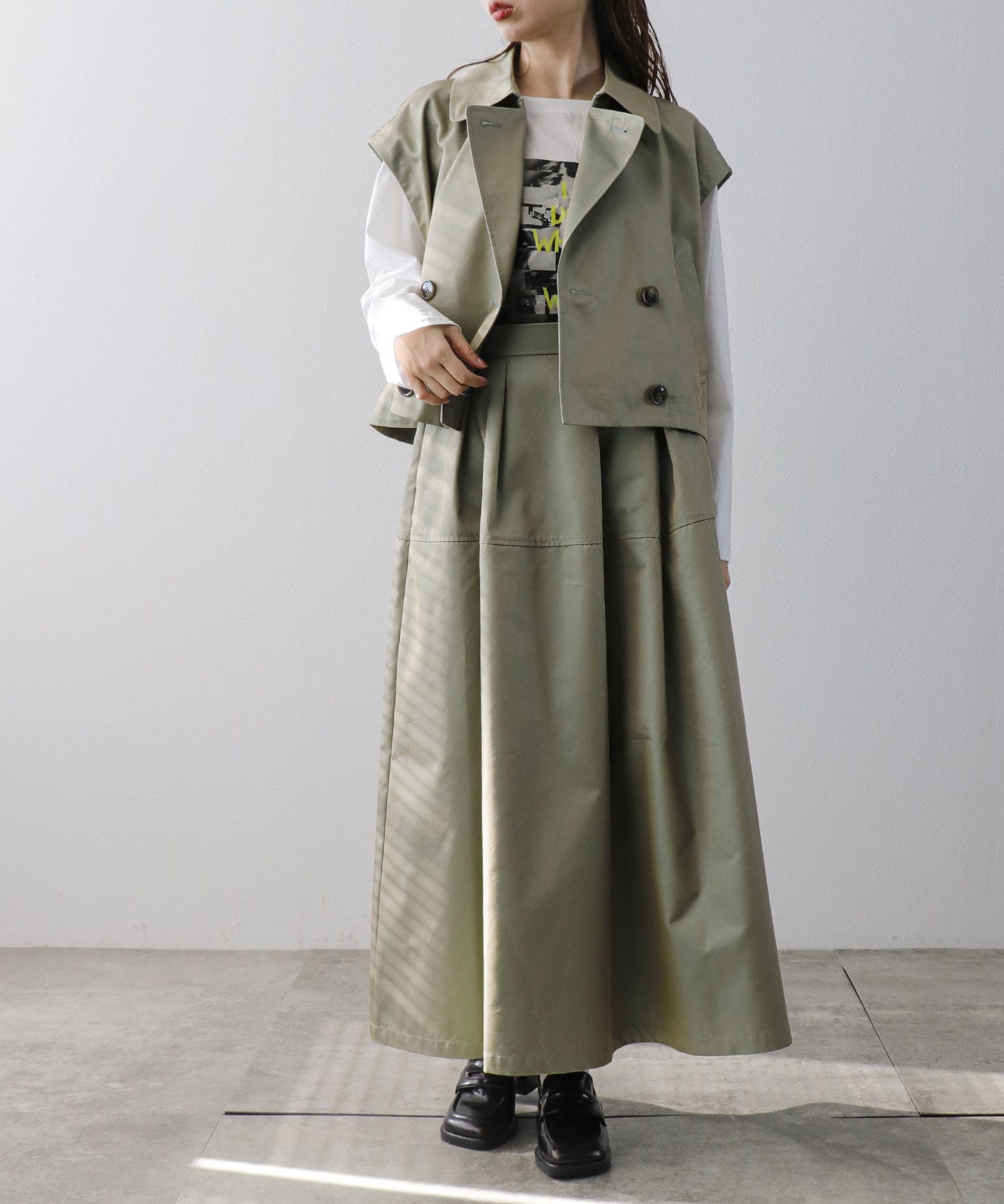 スリーブレストレンジジャケットベスト