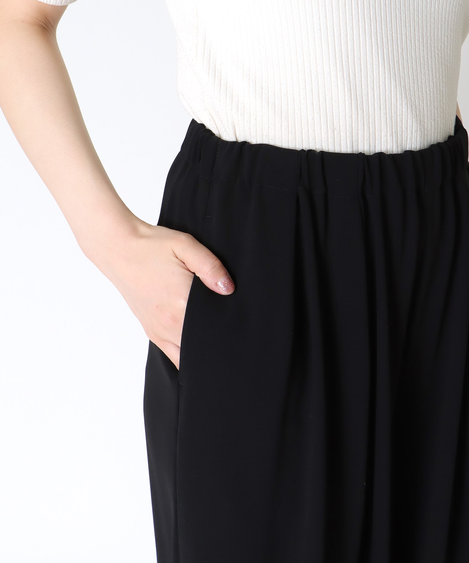 2タックワイドストレートパンツ