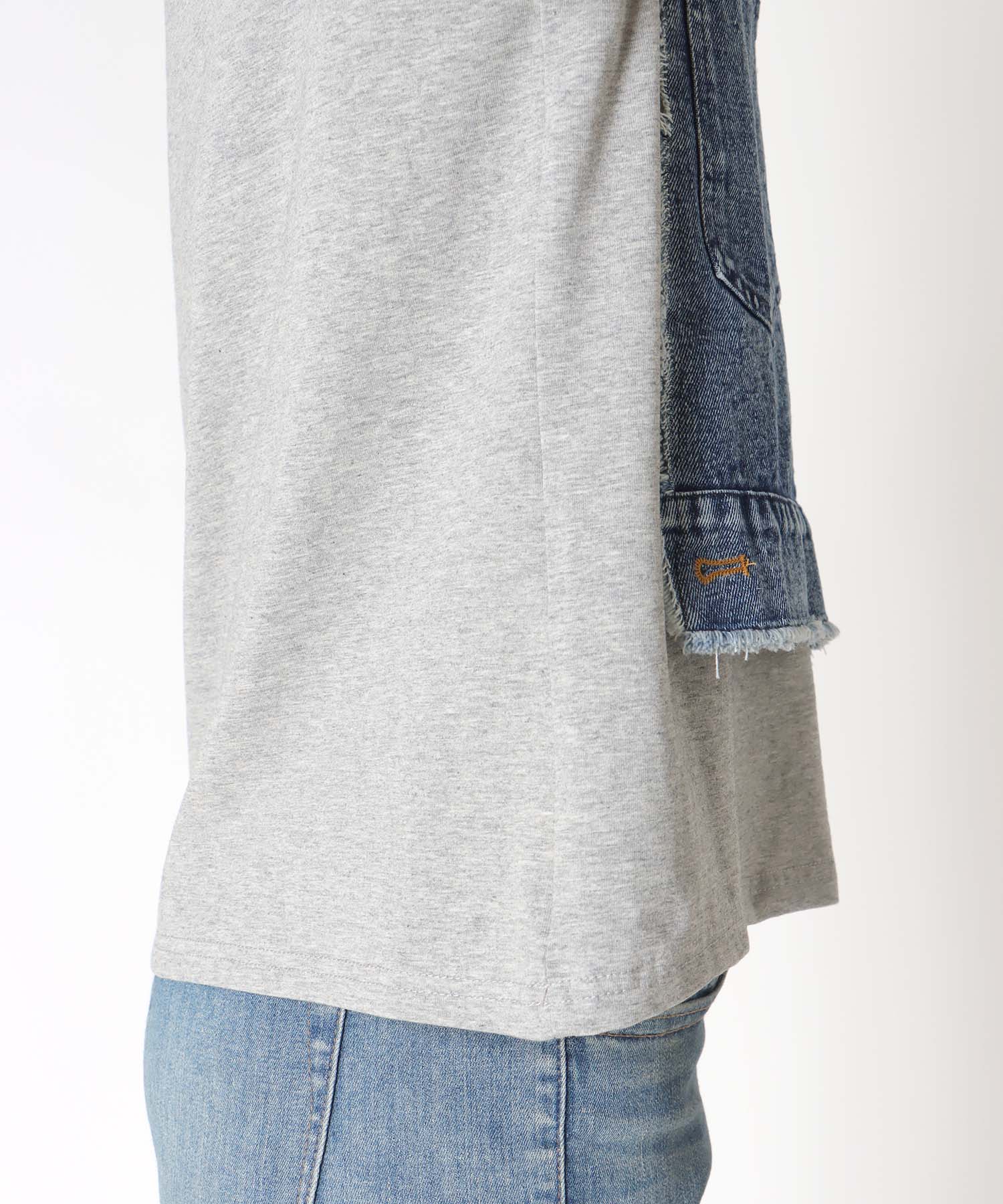 デニムコンビネーションTシャツ