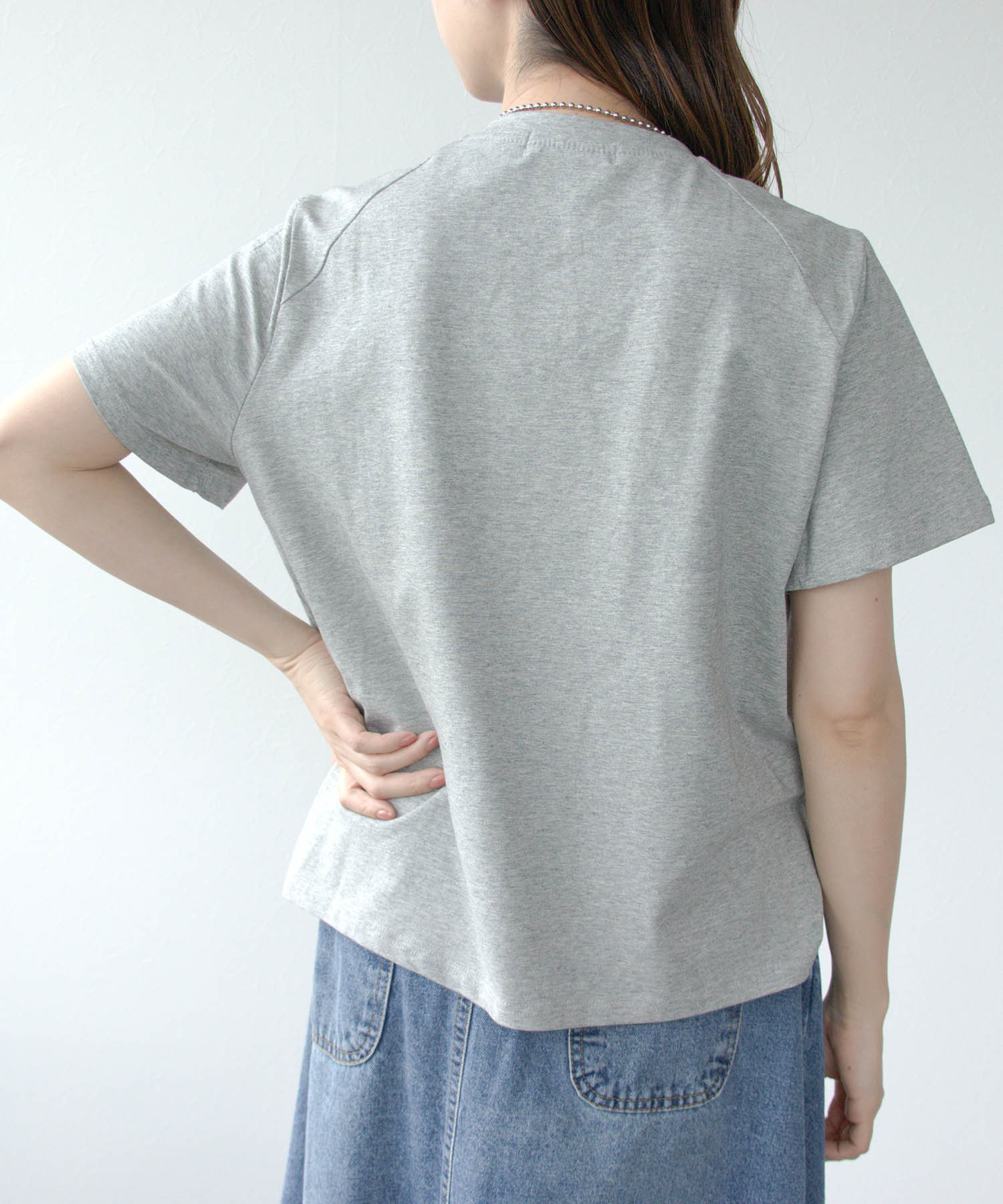 デニムコンビネーションTシャツ