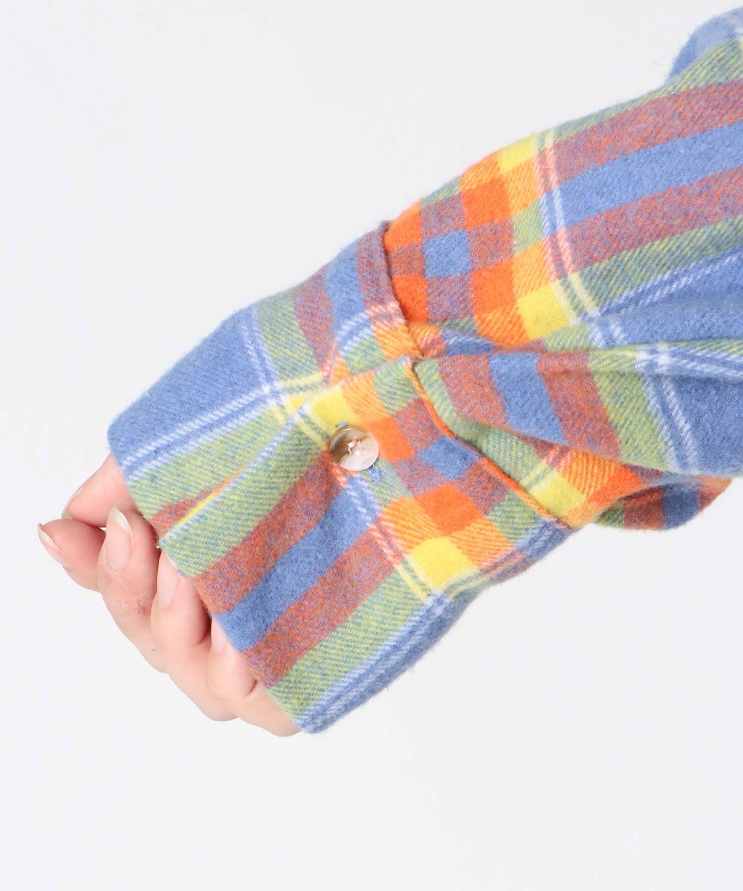 チェック柄ショートシャツ