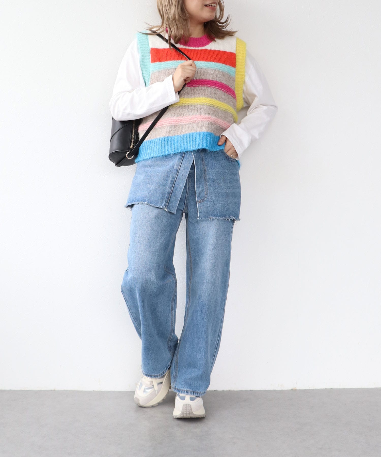 マルチカラーボーダーベスト