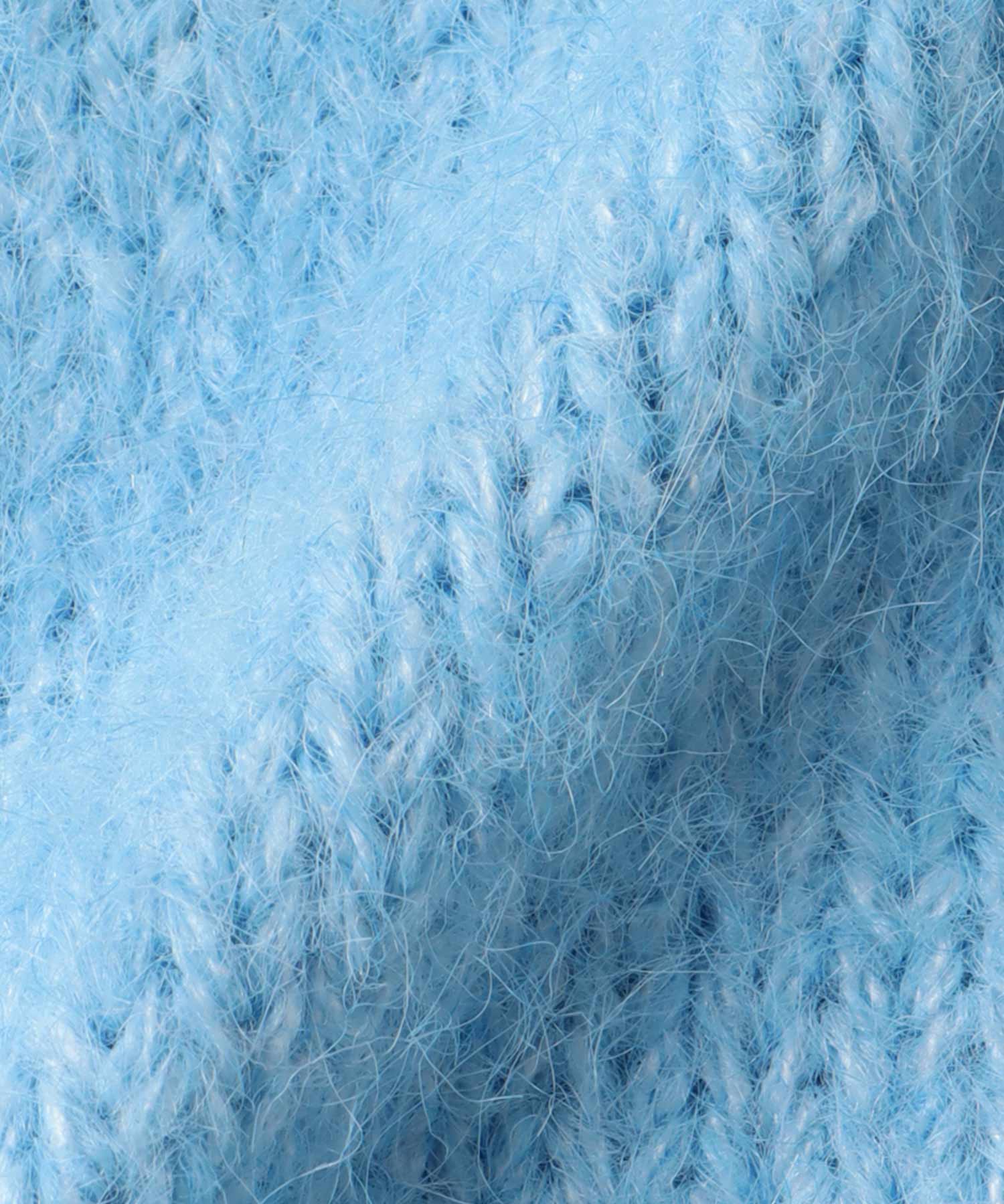 バイカラーニットベスト