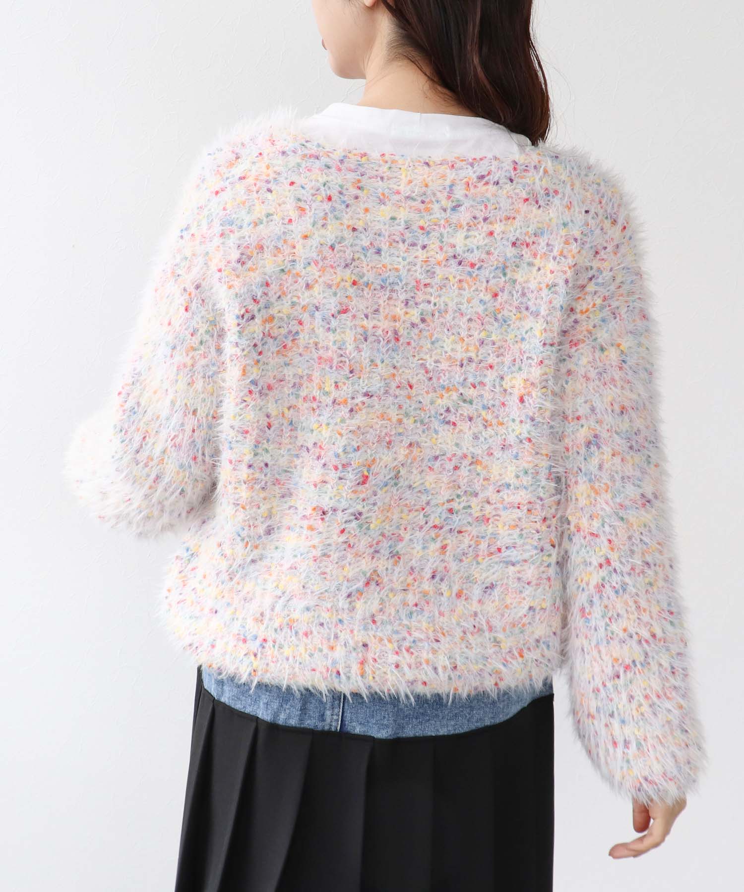 ポコポコMIXヤーンニットプルオーバー