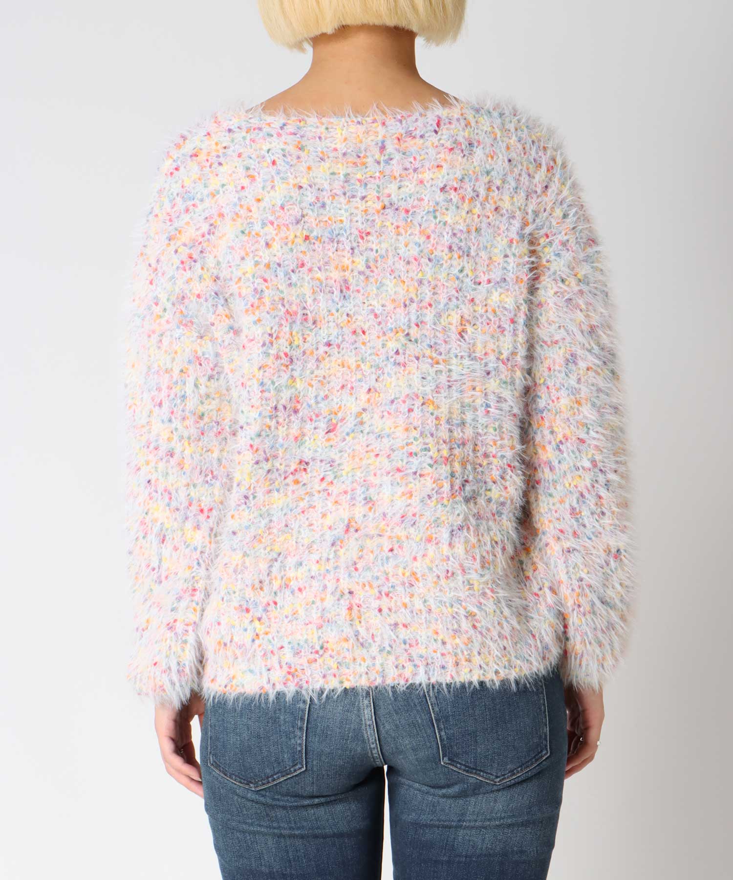 ポコポコMIXヤーンニットプルオーバー