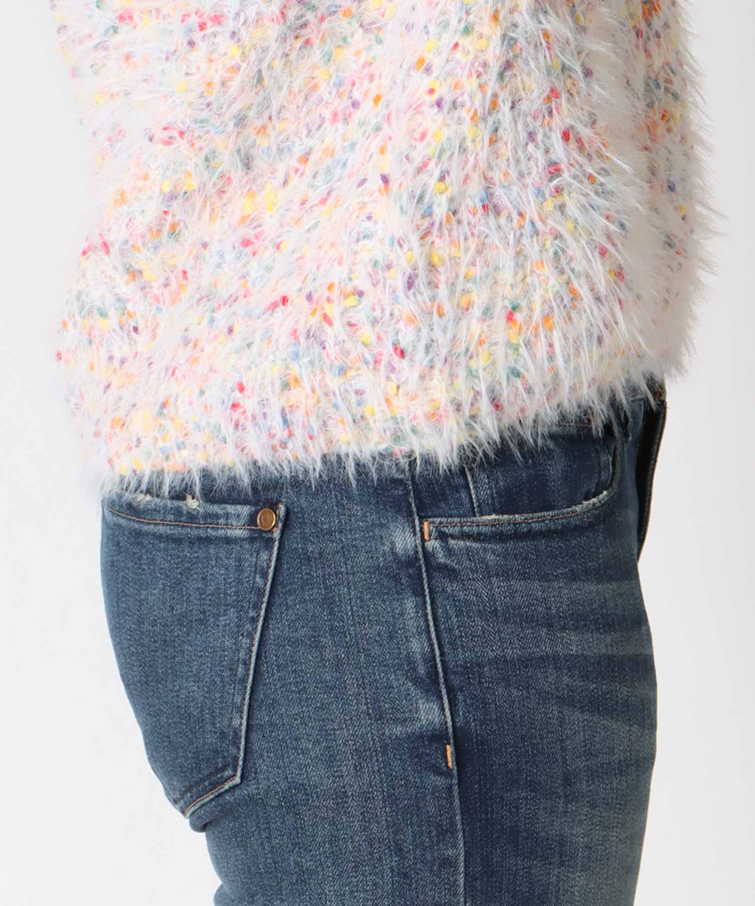 ポコポコMIXヤーンニットプルオーバー