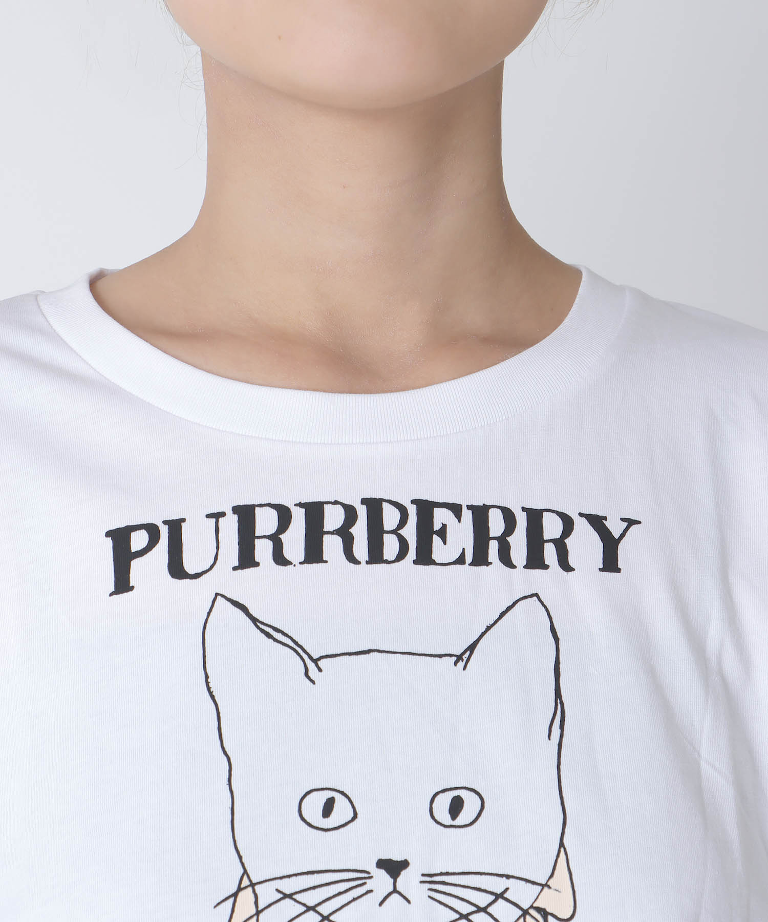 【BLACK SCORE】PURRBERRY クロップドＴ