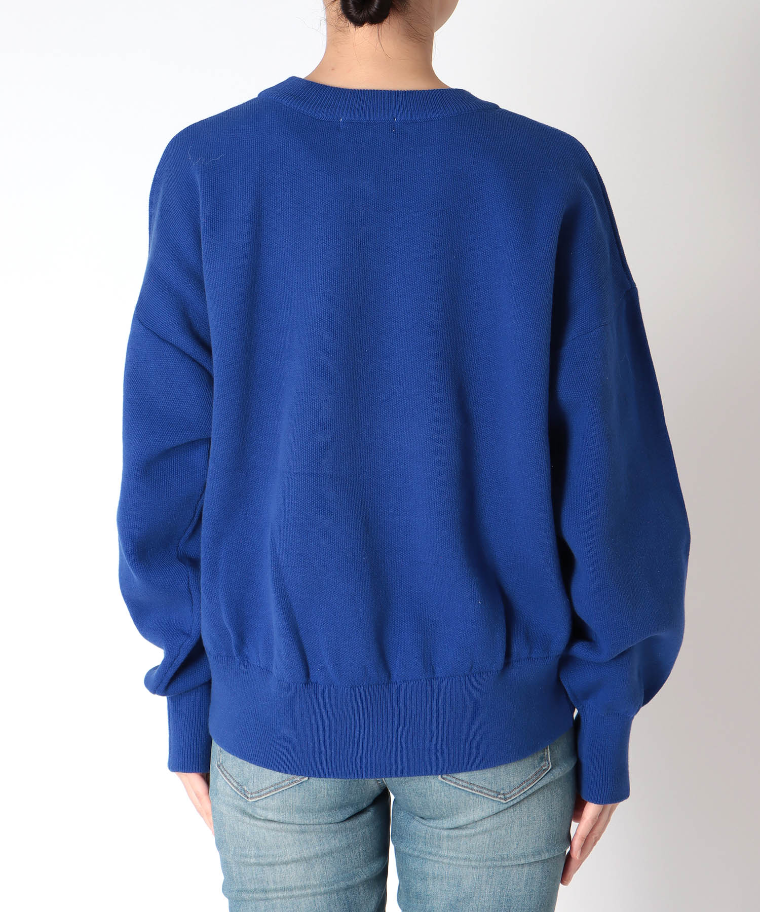 スウェットライククルーネックプルオーバー