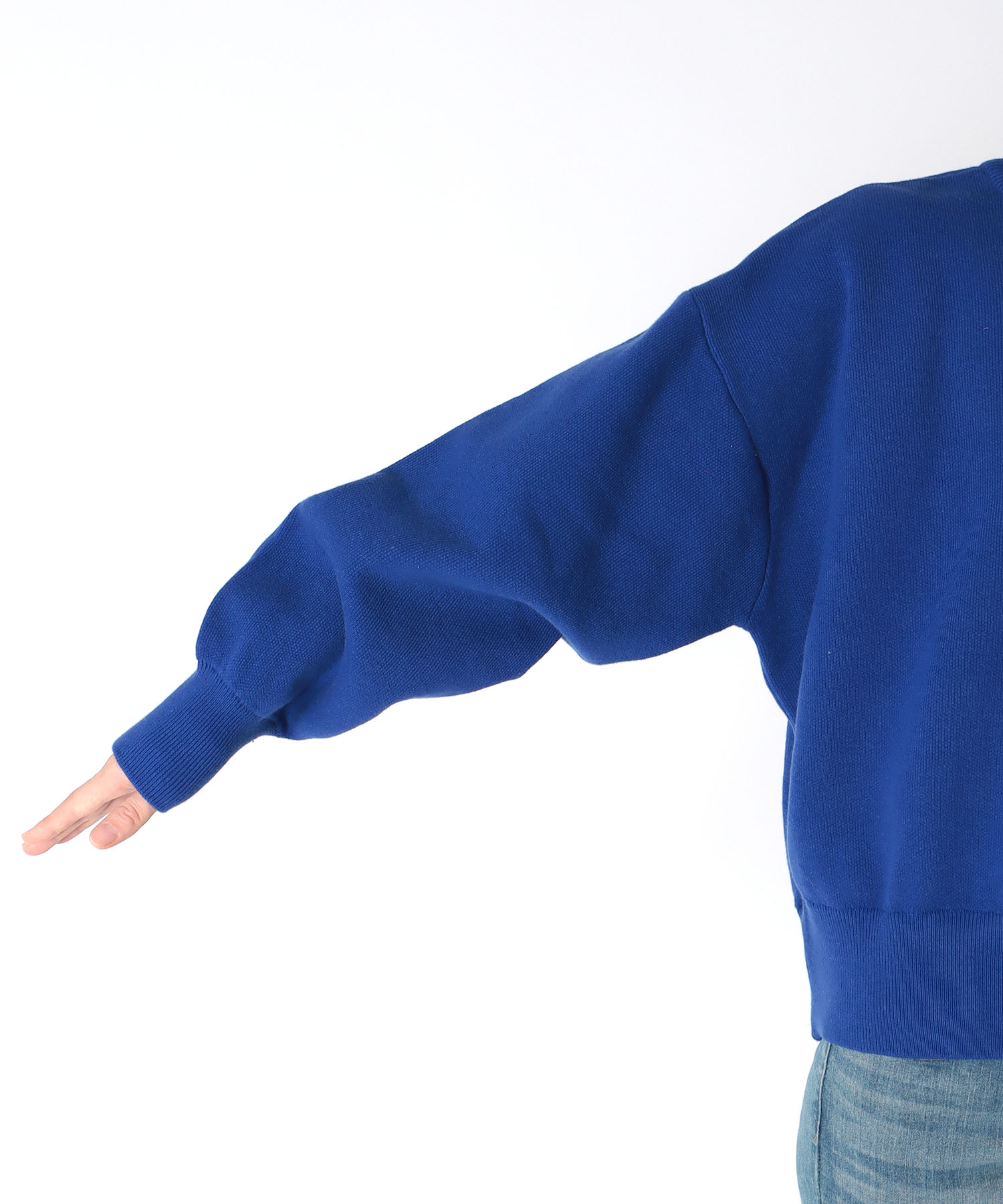 スウェットライククルーネックプルオーバー