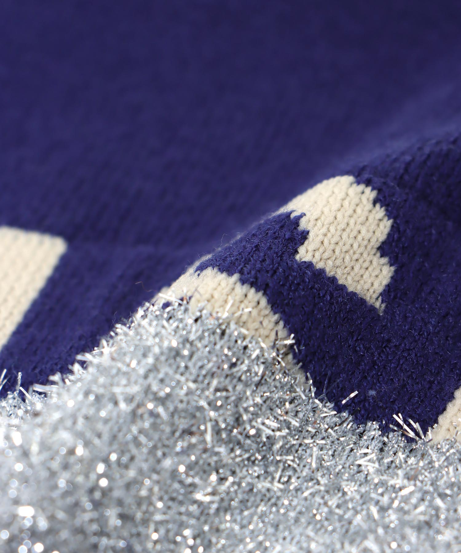 ラメロゴジャガードプルオーバー