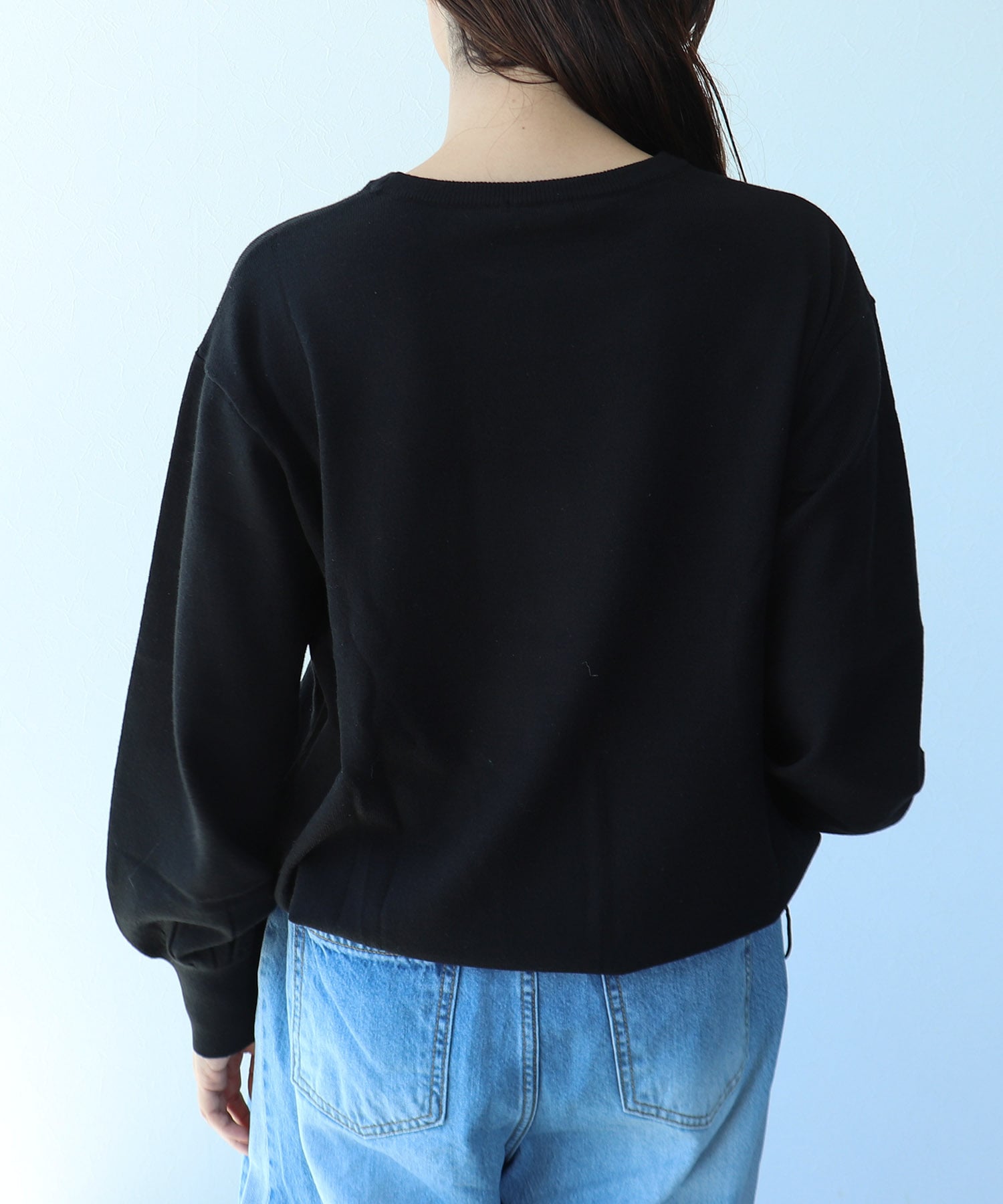 ラメロゴジャガードプルオーバー