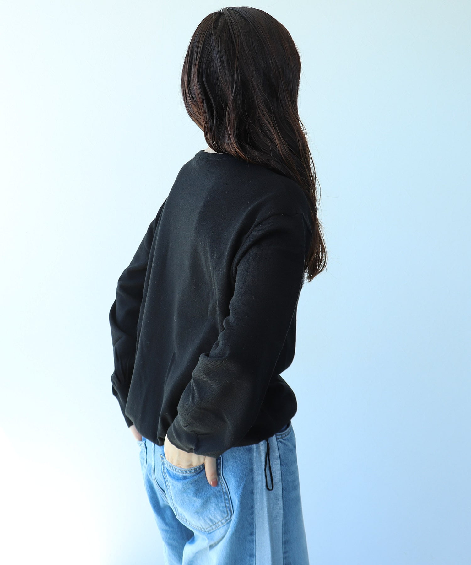 ラメロゴジャガードプルオーバー