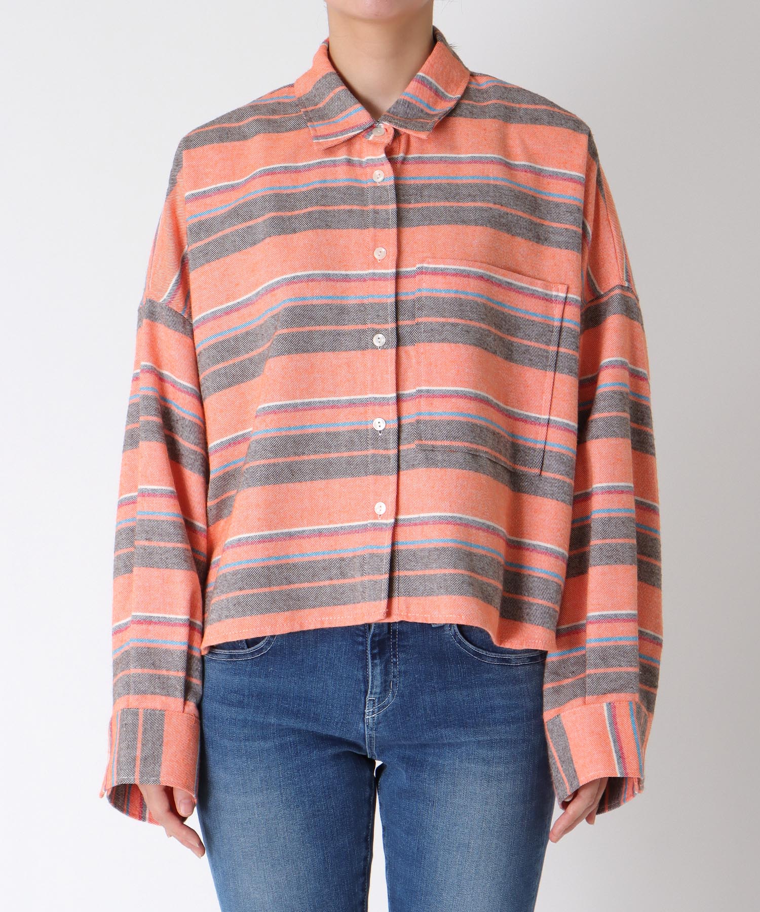 ビッグマルチボーダーシャツ