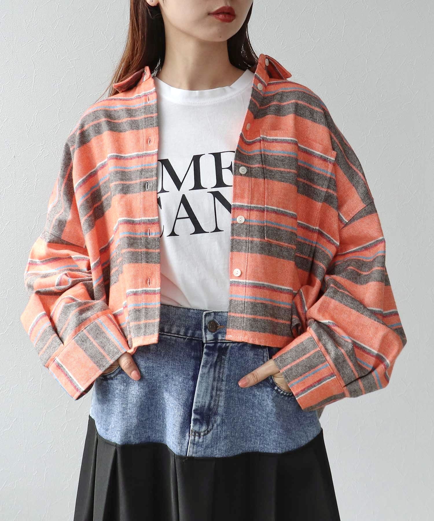 ビッグマルチボーダーシャツ