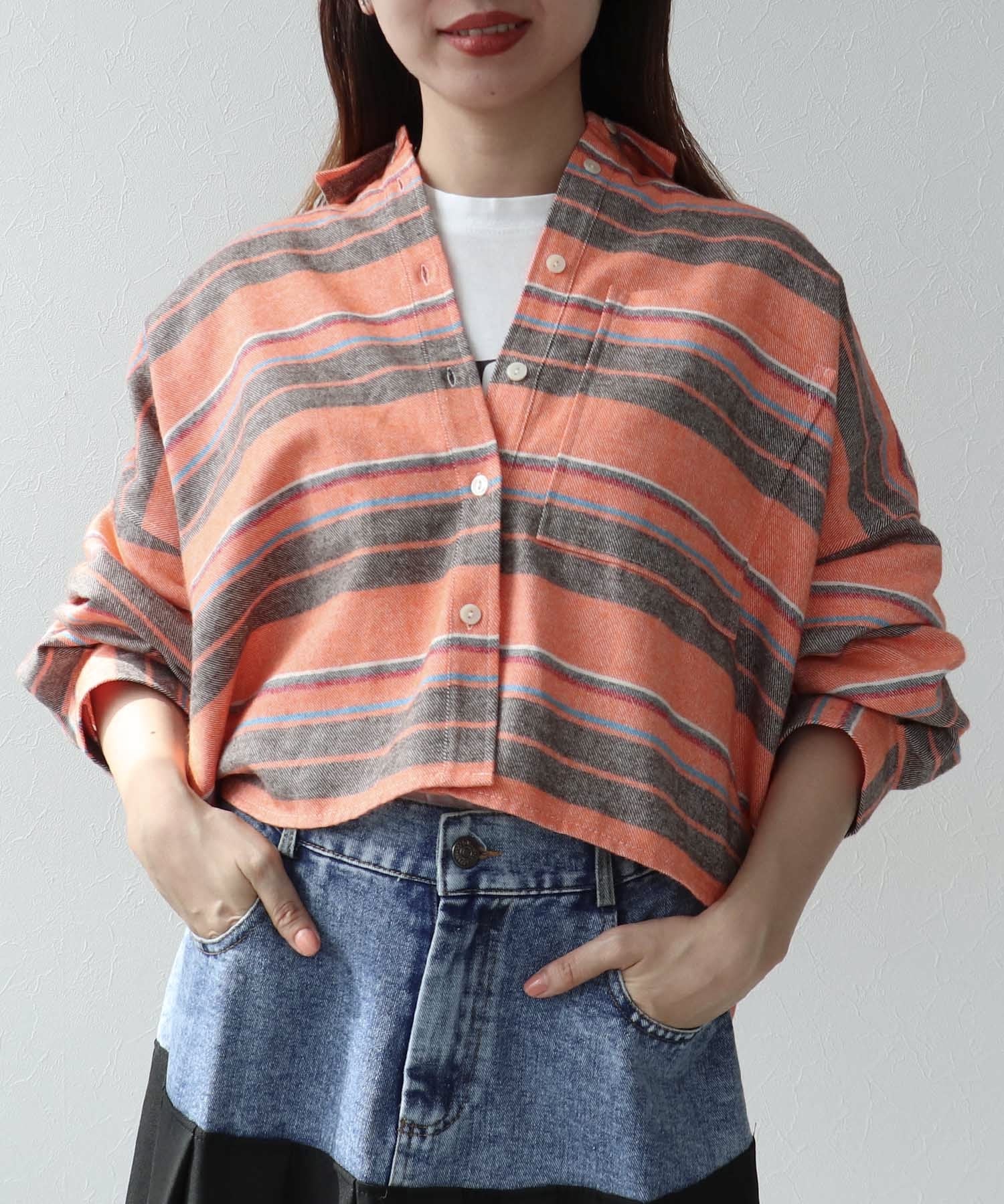 ビッグマルチボーダーシャツ