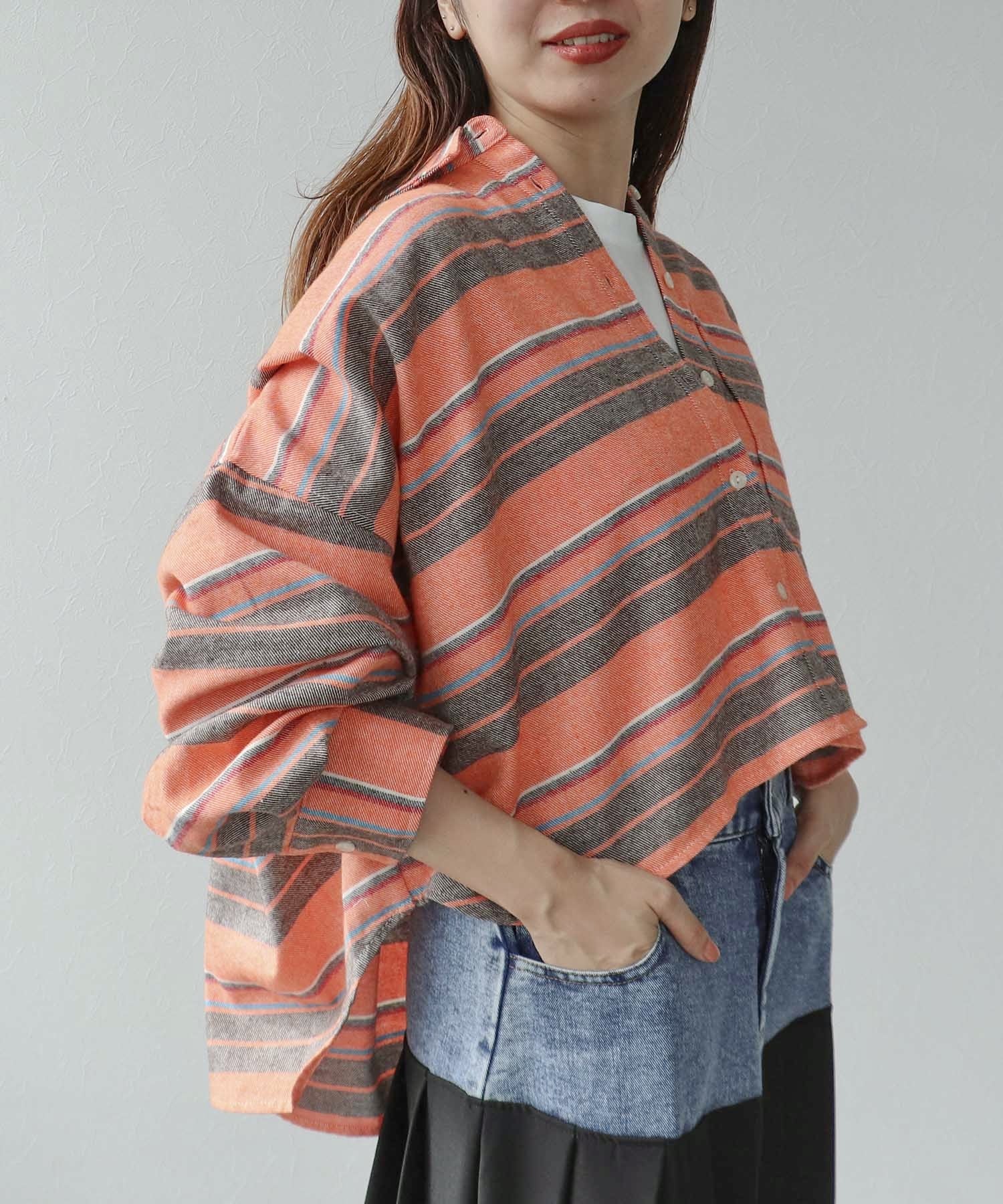 ビッグマルチボーダーシャツ